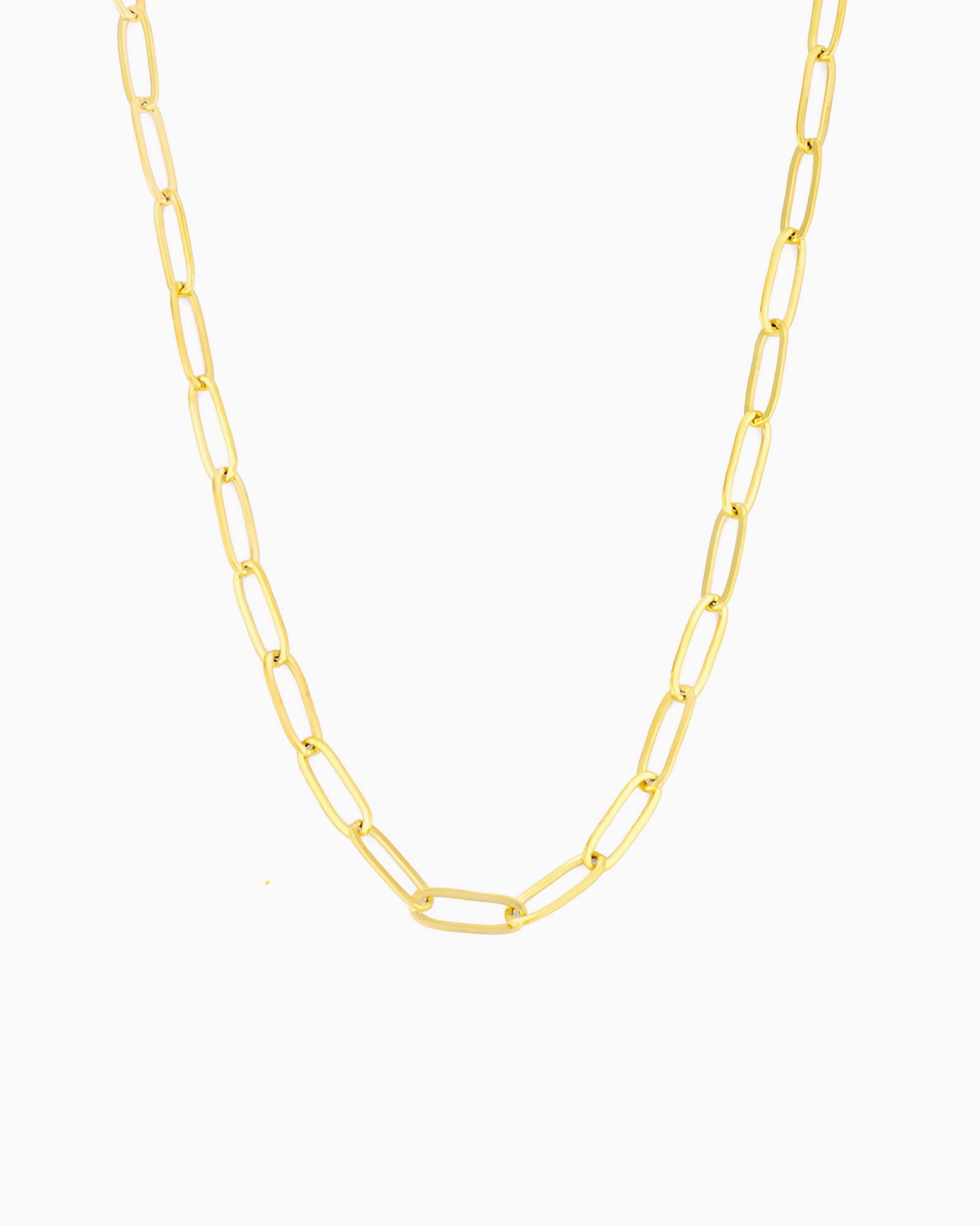 LARGE PAPERCLIP CHAIN NECKLACE