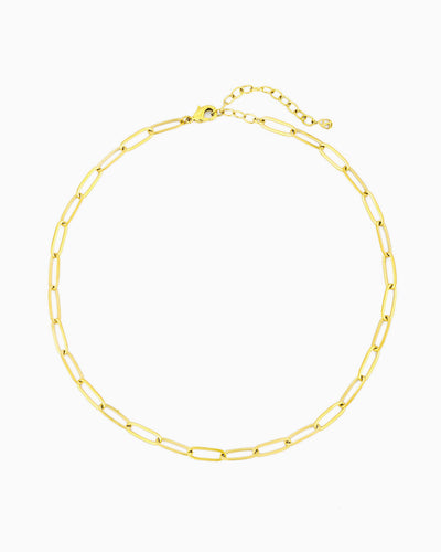 LARGE PAPERCLIP CHAIN NECKLACE