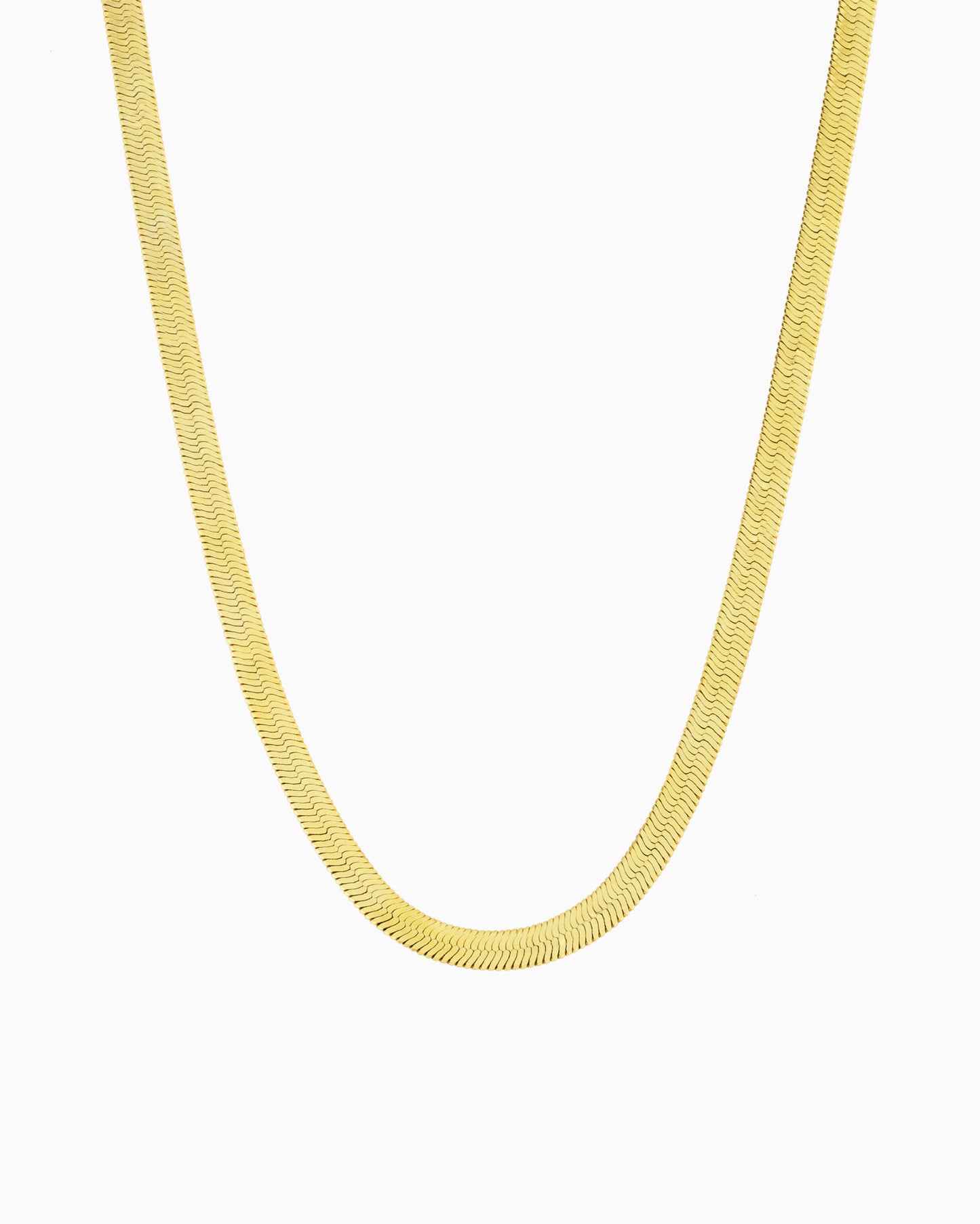 LARGE HERRINGBONE CHAIN NECKLACE