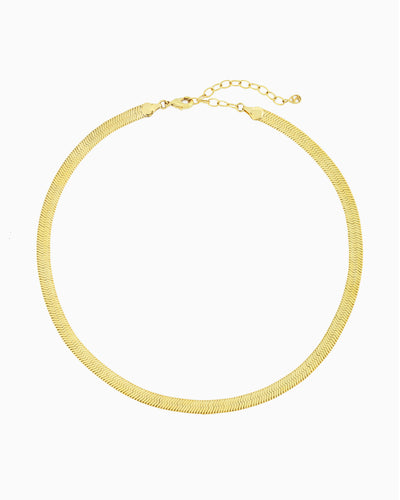 LARGE HERRINGBONE CHAIN NECKLACE