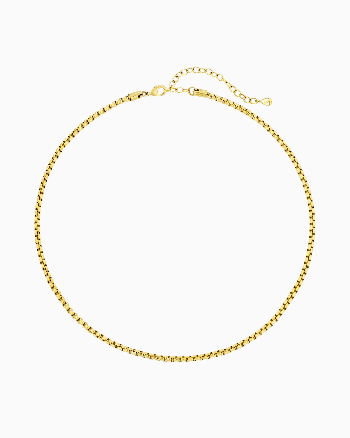 MEDIUM ROUND BOX CHAIN NECKLACE