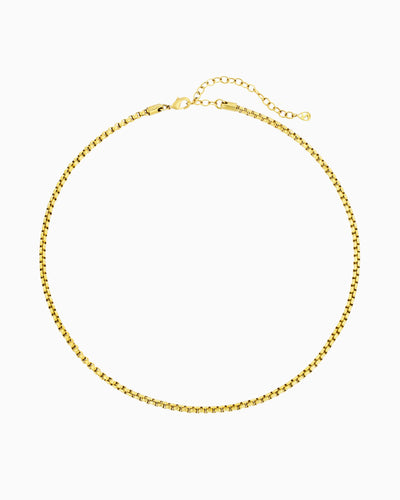 MEDIUM ROUND BOX CHAIN NECKLACE