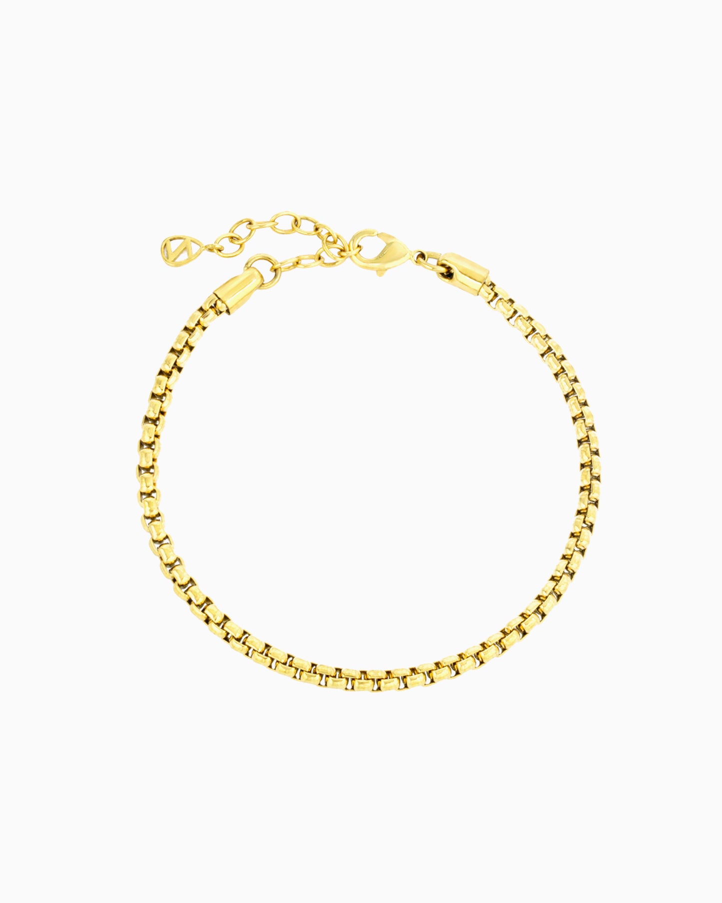 MEDIUM ROUND BOX CHAIN BRACELET