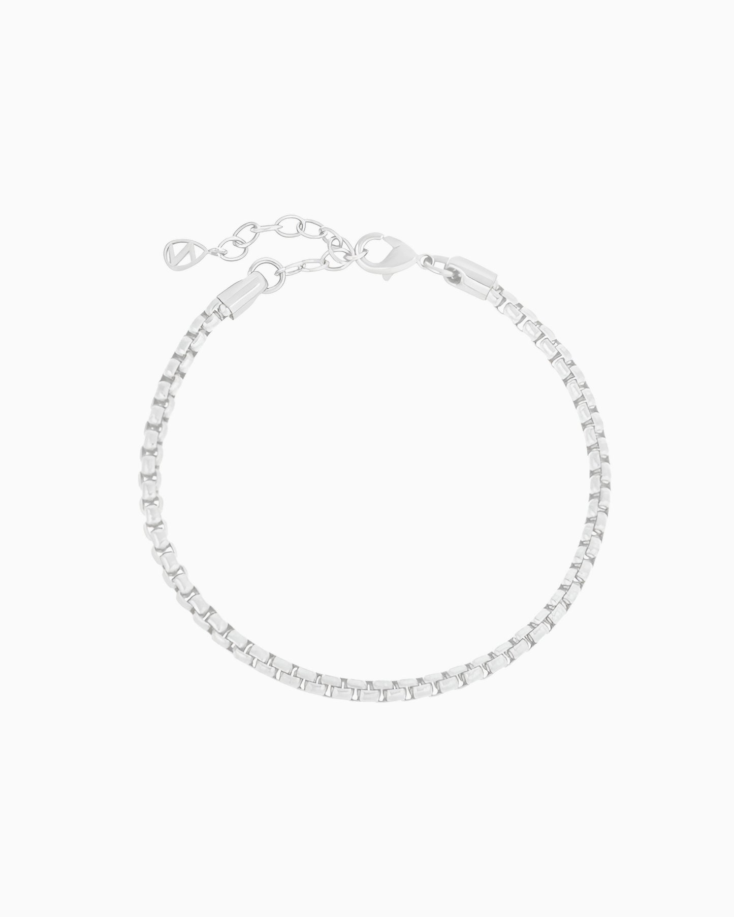 MEDIUM ROUND BOX CHAIN BRACELET