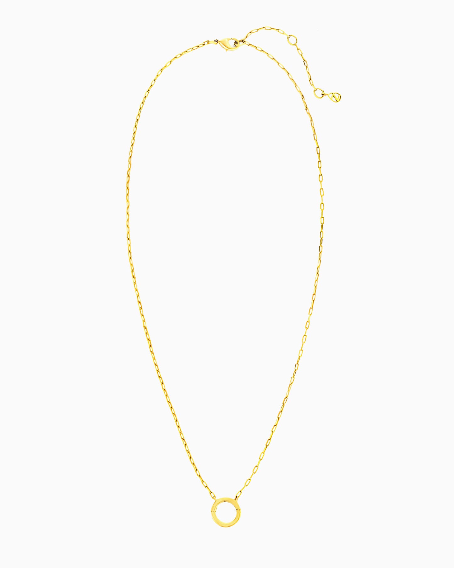 MINI LINK CHAIN CHARM HOLDER NECKLACE