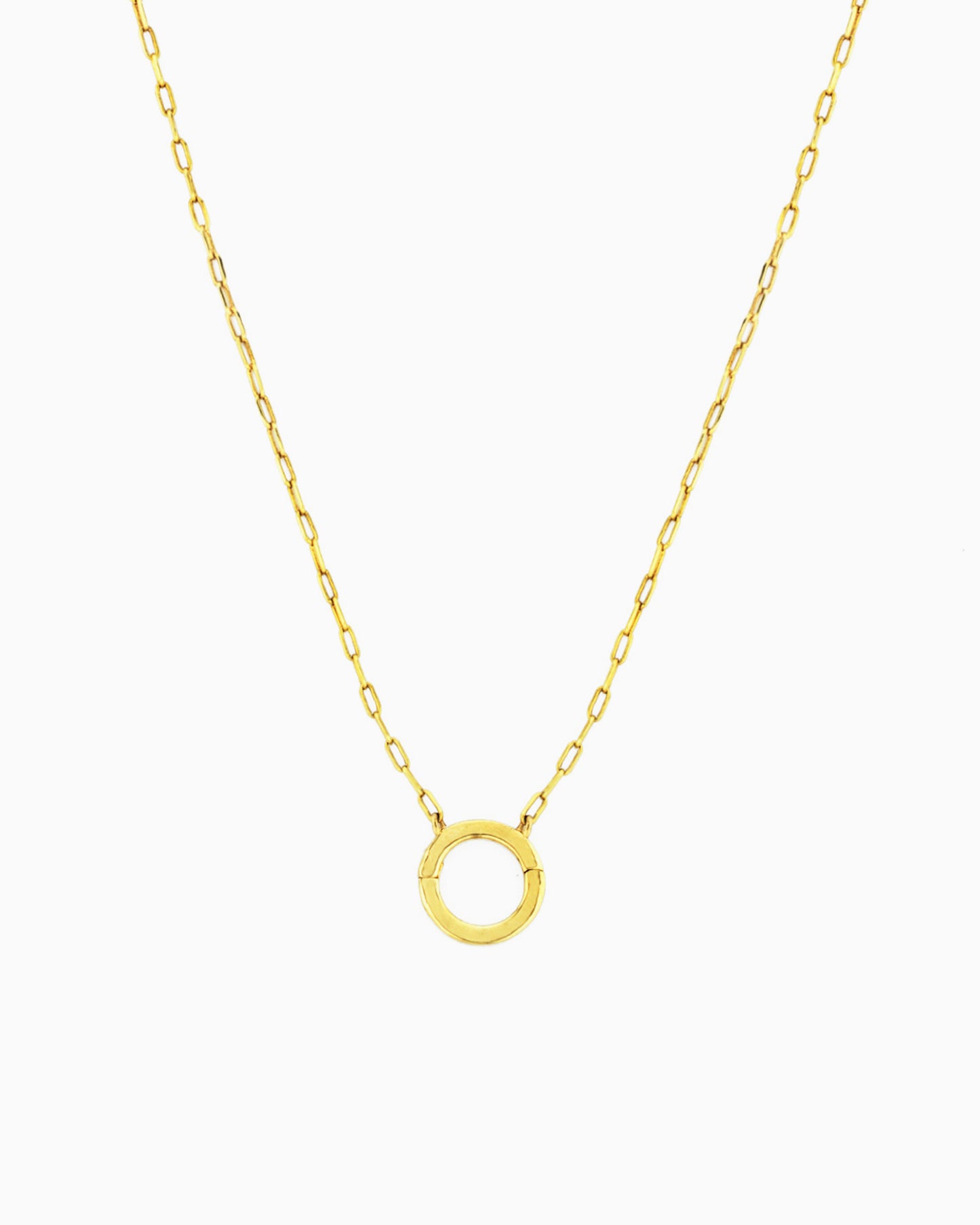MINI LINK CHAIN CHARM HOLDER NECKLACE