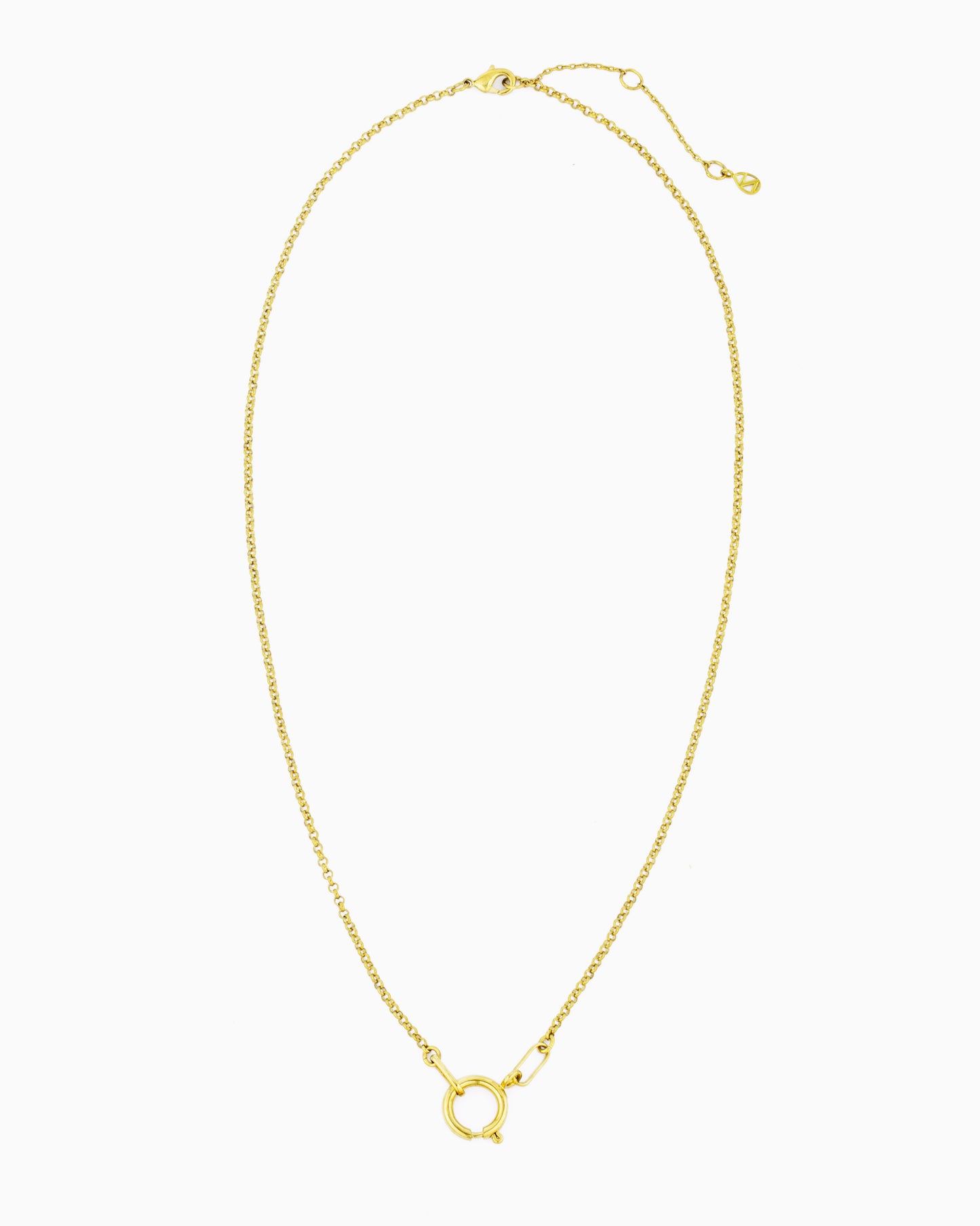 MINI ROUND BOX CHAIN CHARM HOLDER NECKLACE