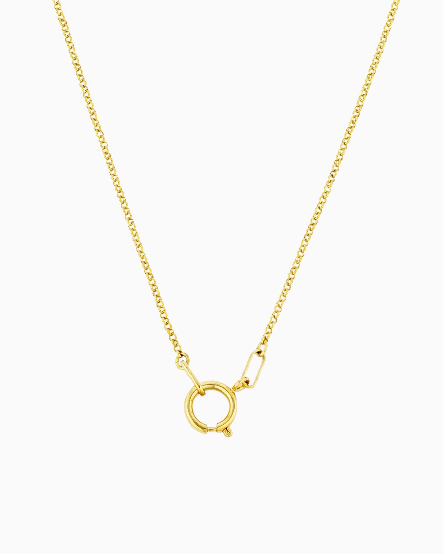 MINI ROUND BOX CHAIN CHARM HOLDER NECKLACE