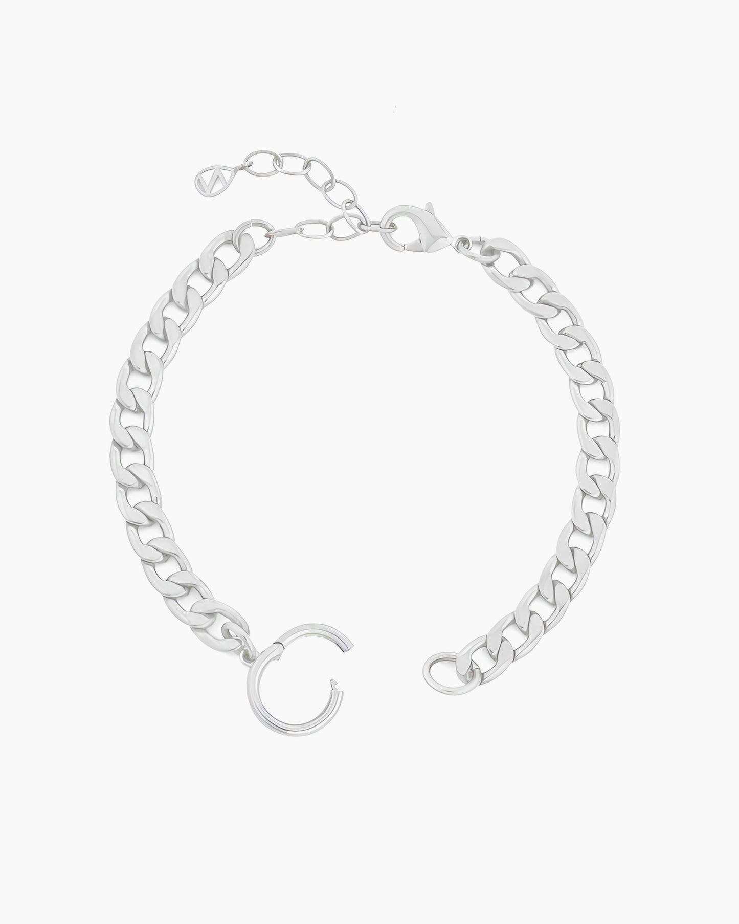 CURB CHAIN CHARM HOLDER BRACELET