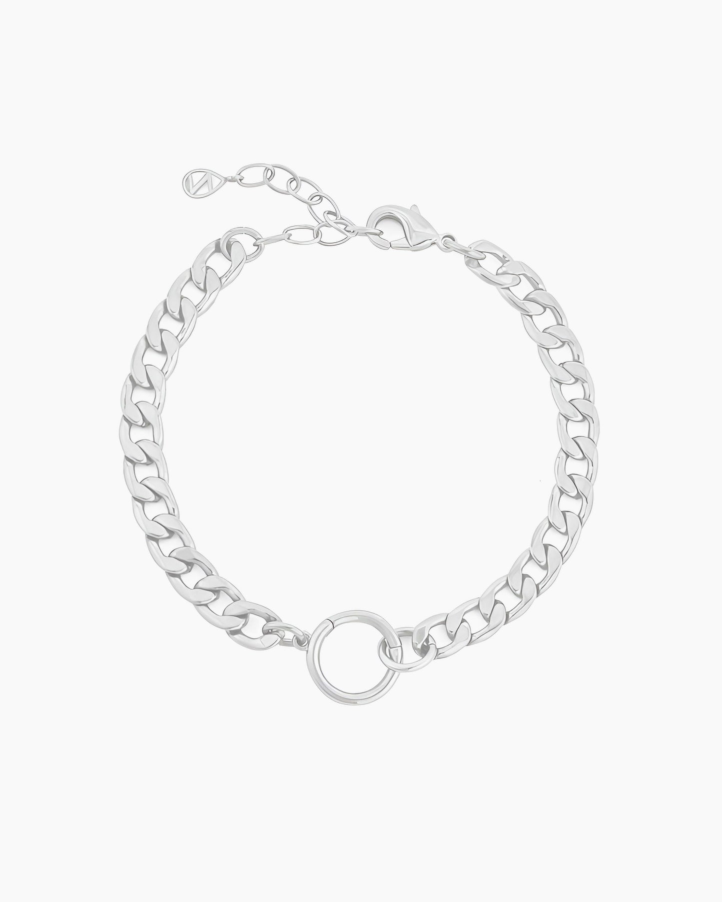 CURB CHAIN CHARM HOLDER BRACELET