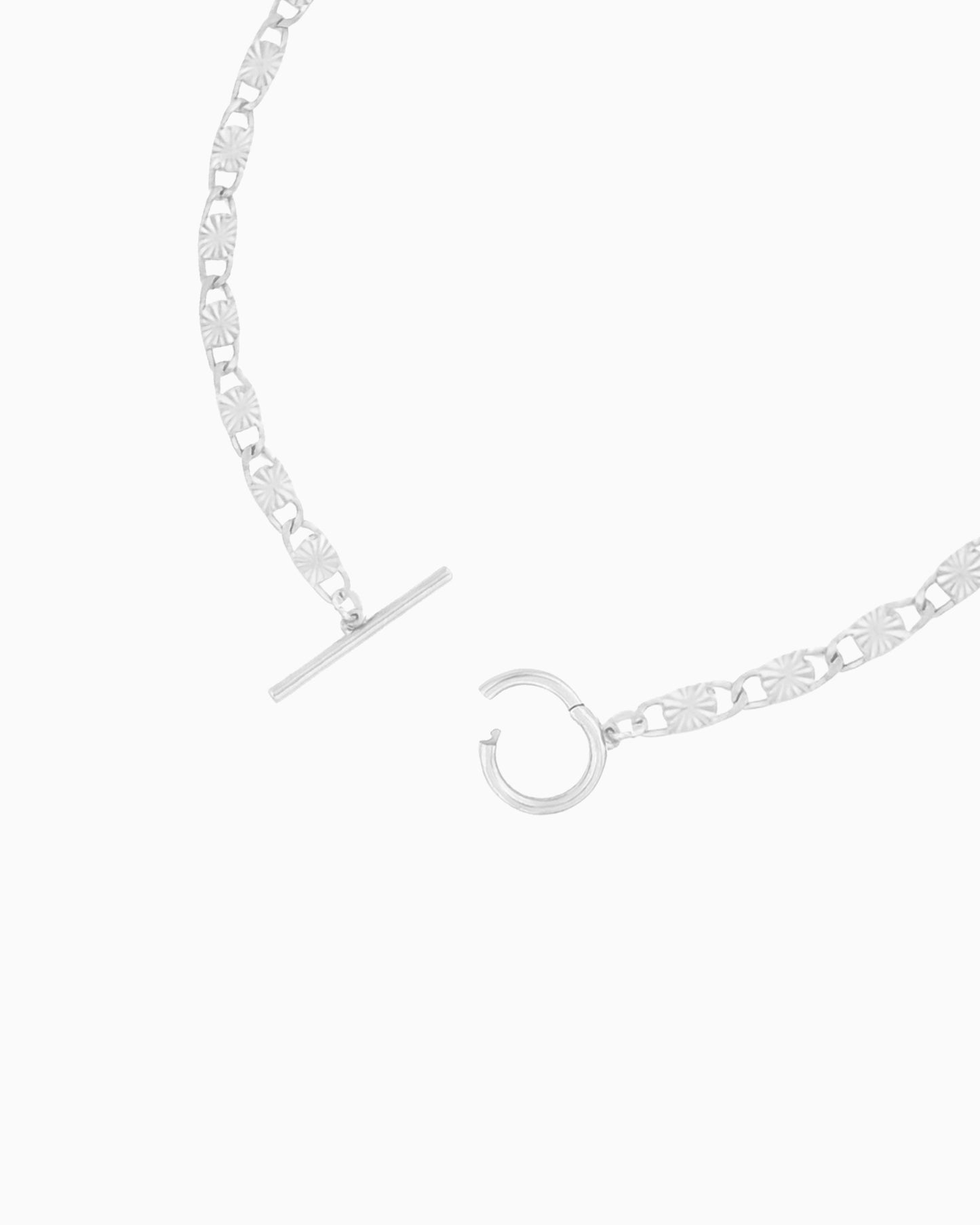 SUNBURST CHAIN CHARM HOLDER NECKLACE