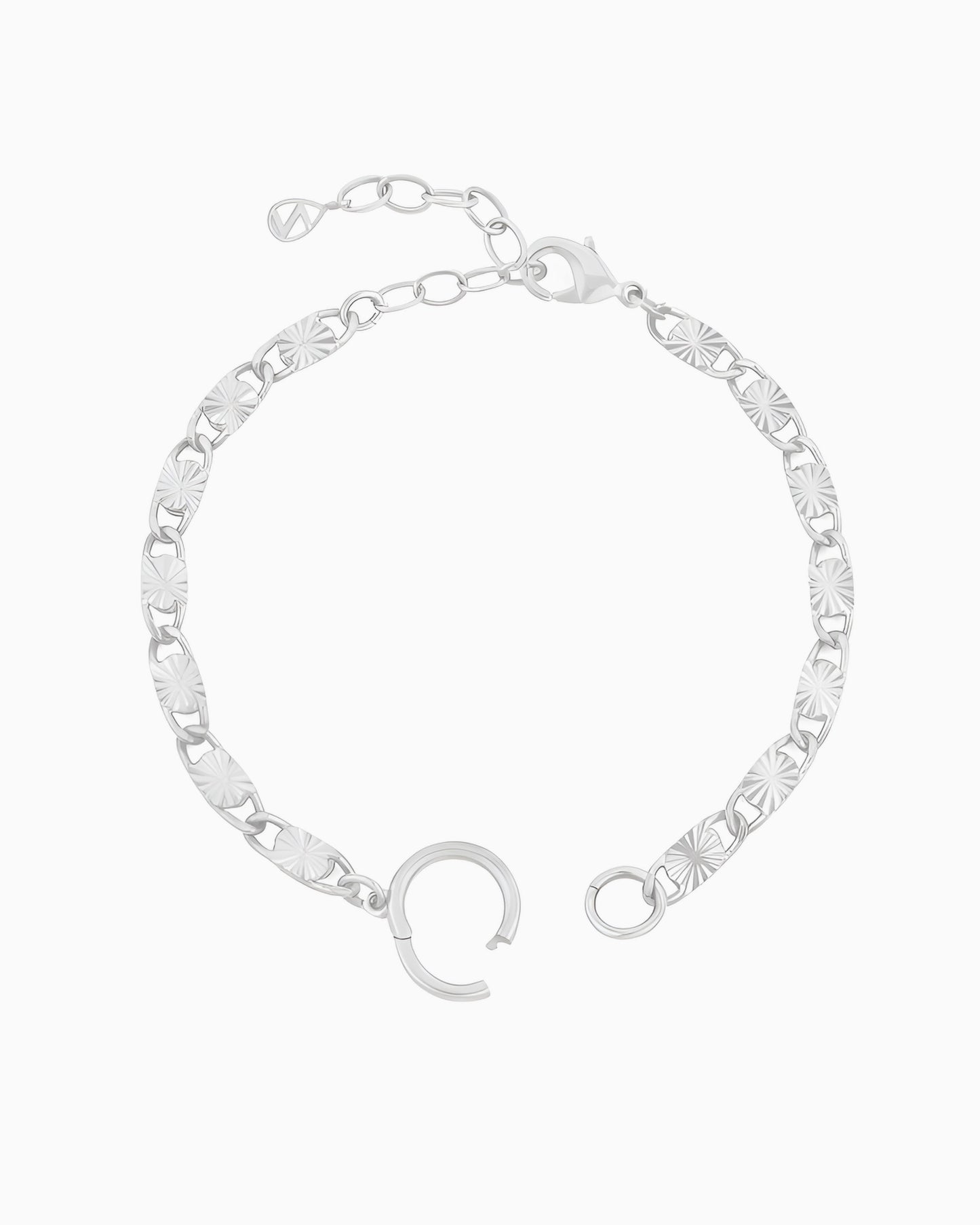 SUNBURST CHAIN CHARM HOLDER BRACELET