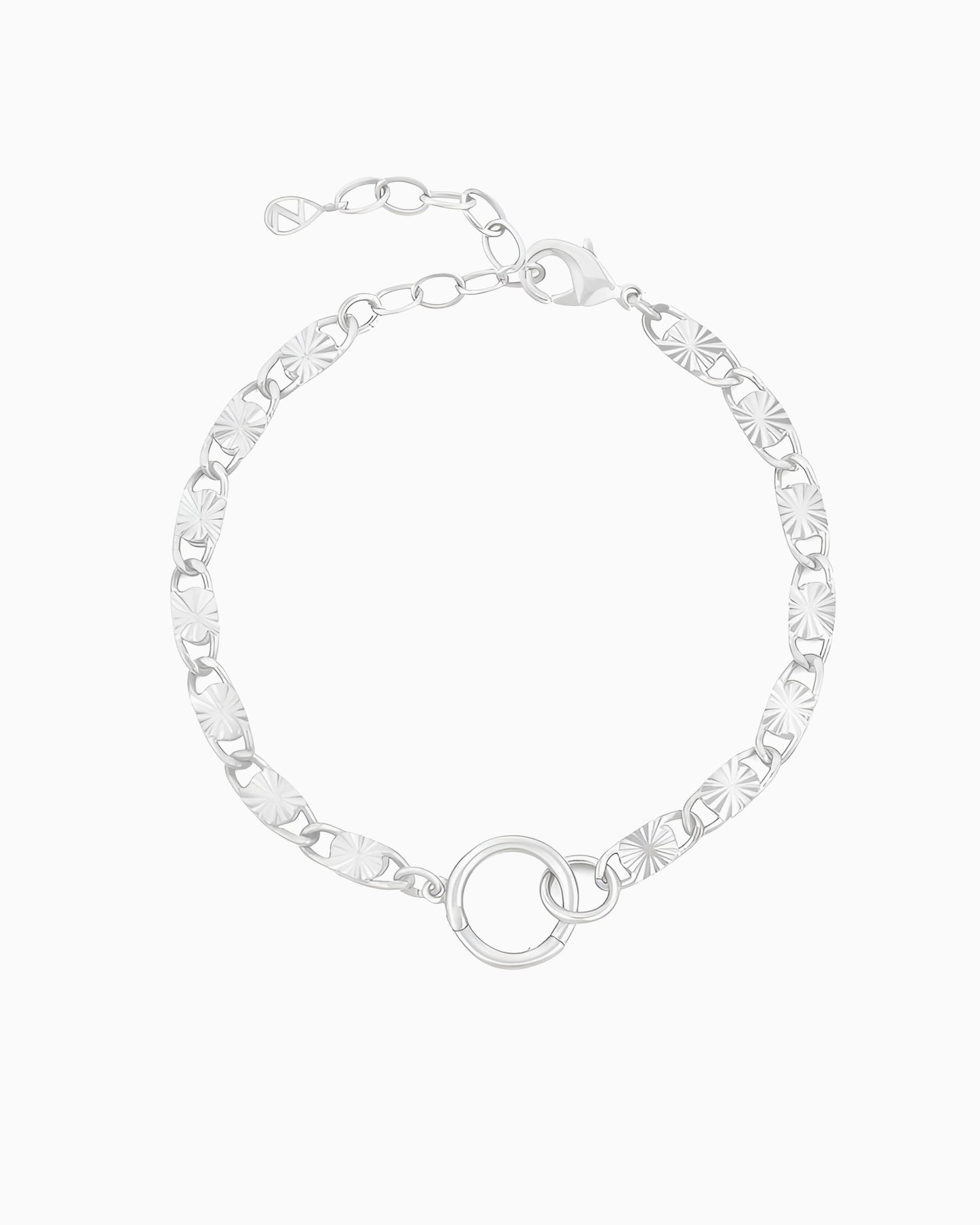SUNBURST CHAIN CHARM HOLDER BRACELET