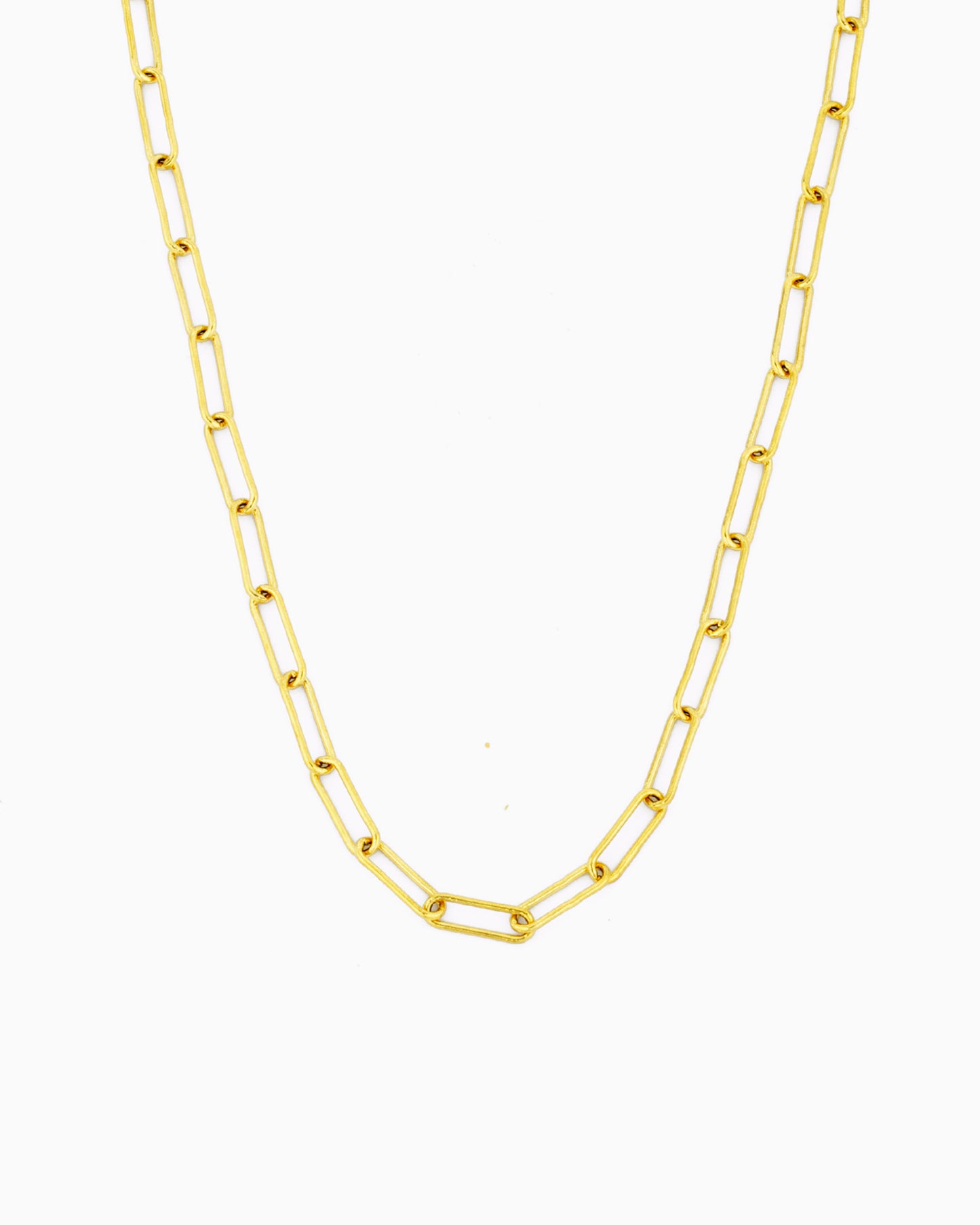VERSATILE PAPERCLIP CHAIN NECKLACE