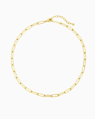 VERSATILE PAPERCLIP CHAIN NECKLACE