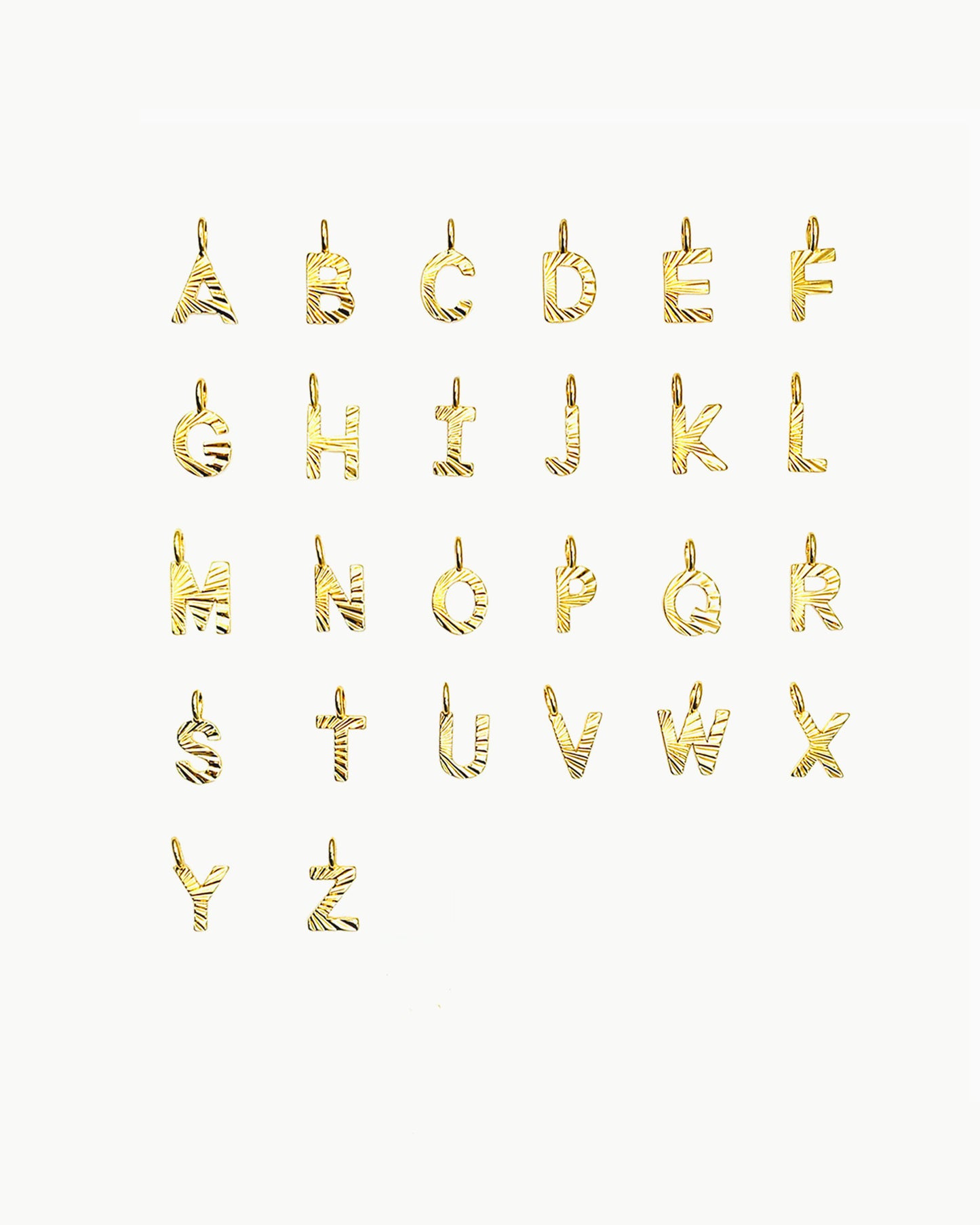 BUNBURST INITIAL PENDANT NECKLACE