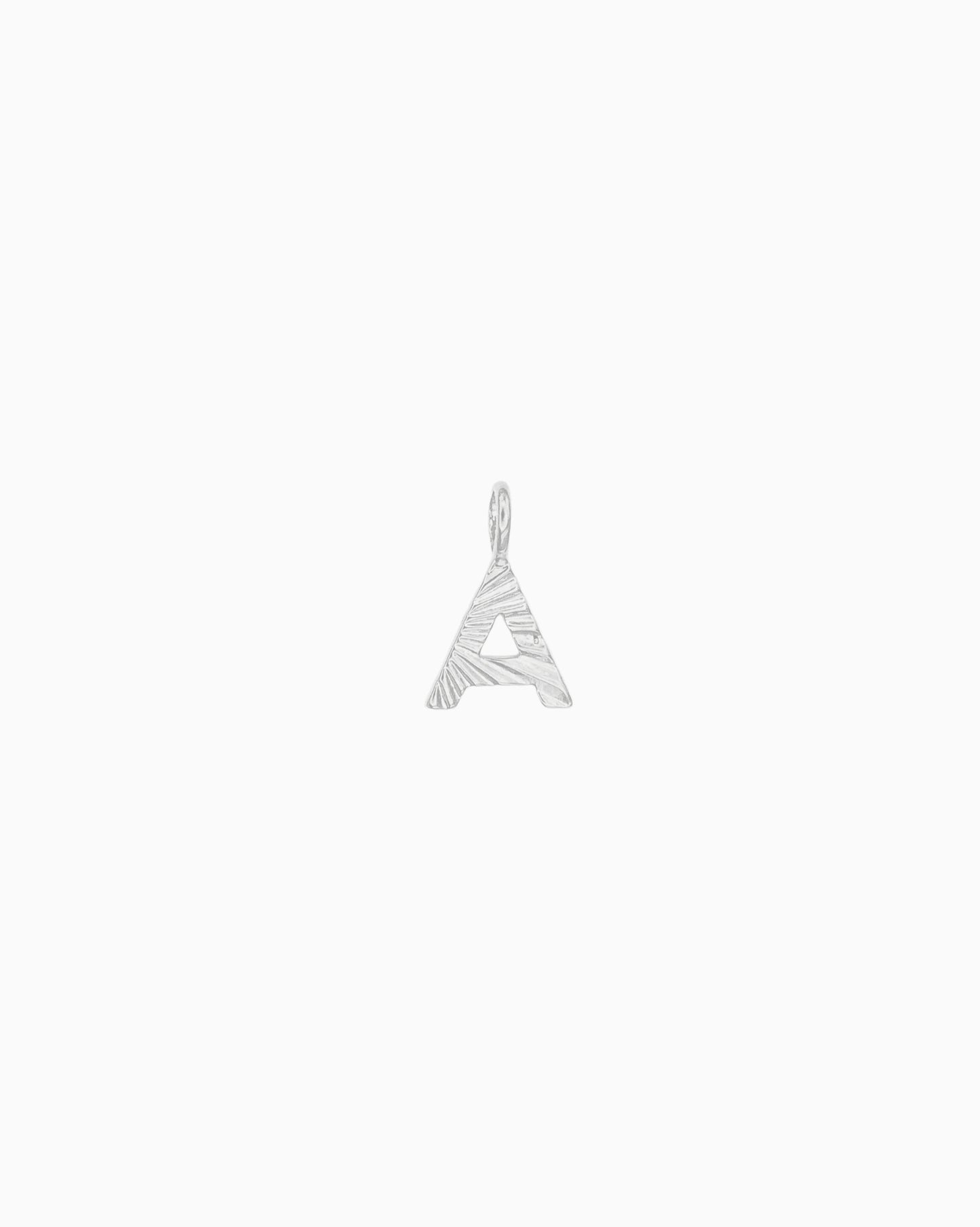 SUNBURST INITIAL SLIDE-ON CHARM