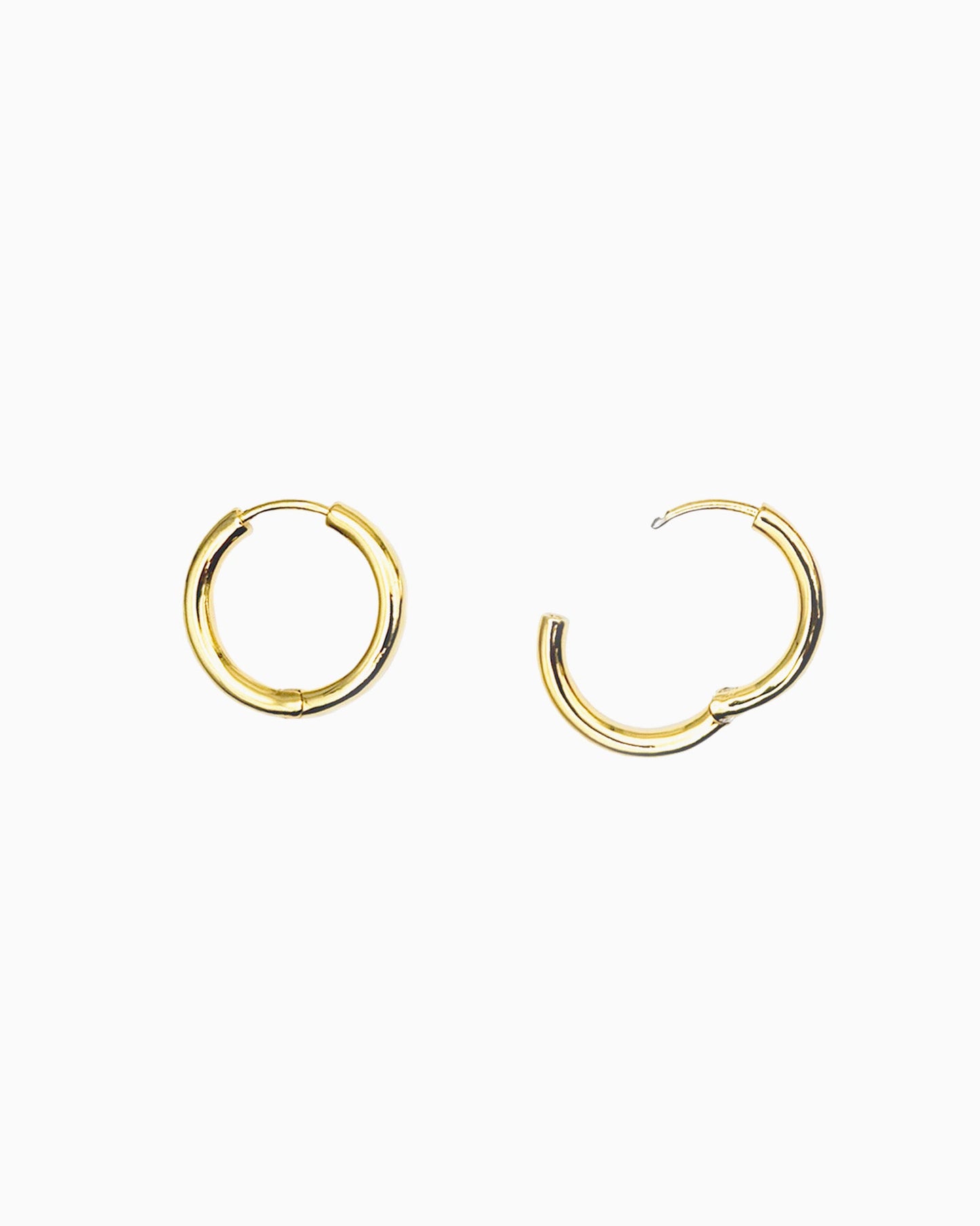 LARGE HUGGIE HOOP EARRINGS