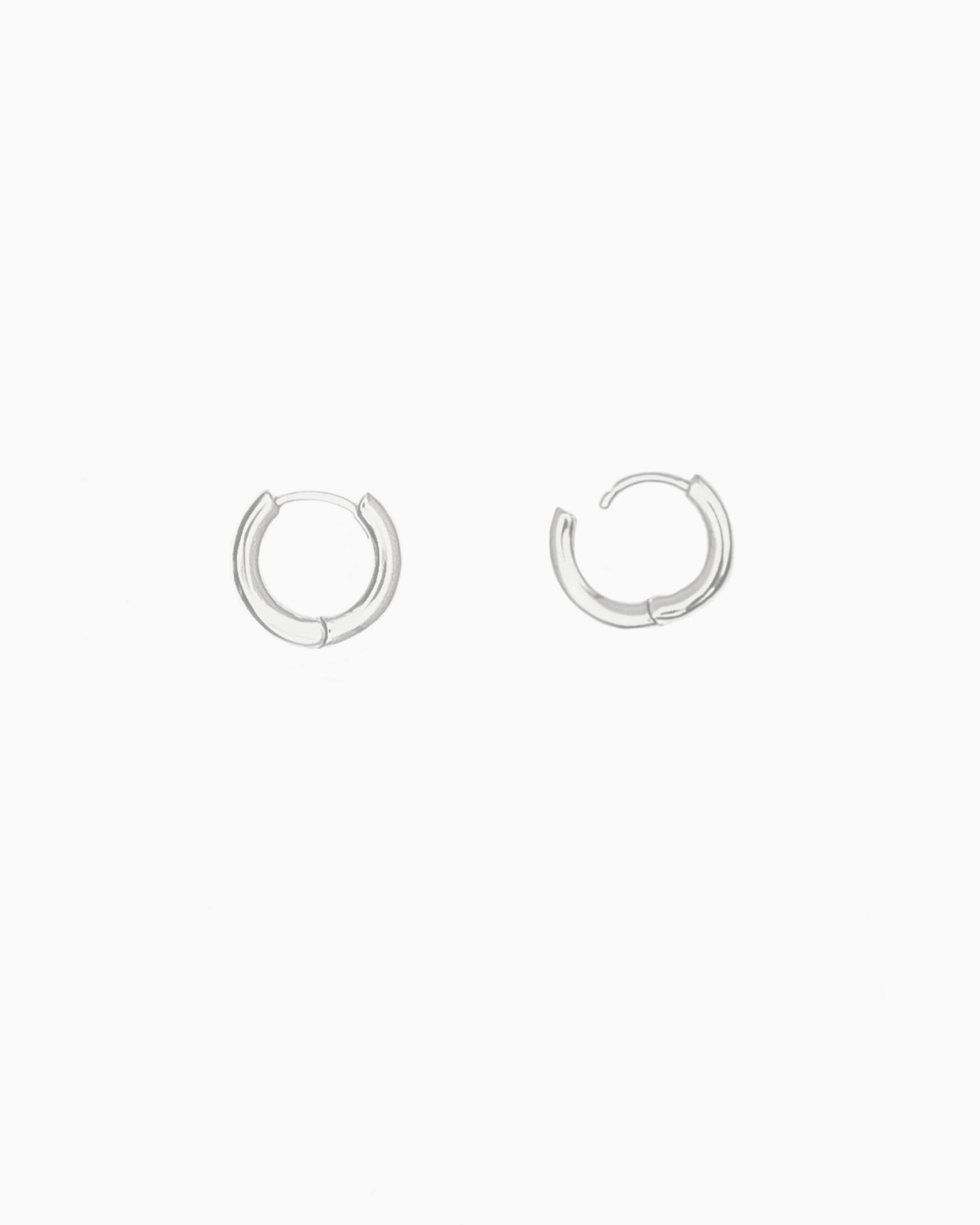 SMALL HUGGIE HOOP EARRINGS