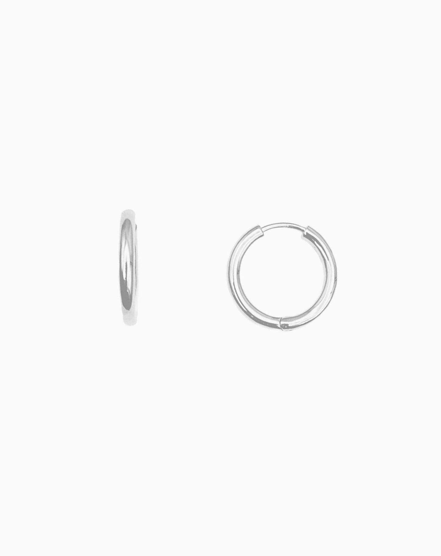LARGE HUGGIE HOOP EARRINGS