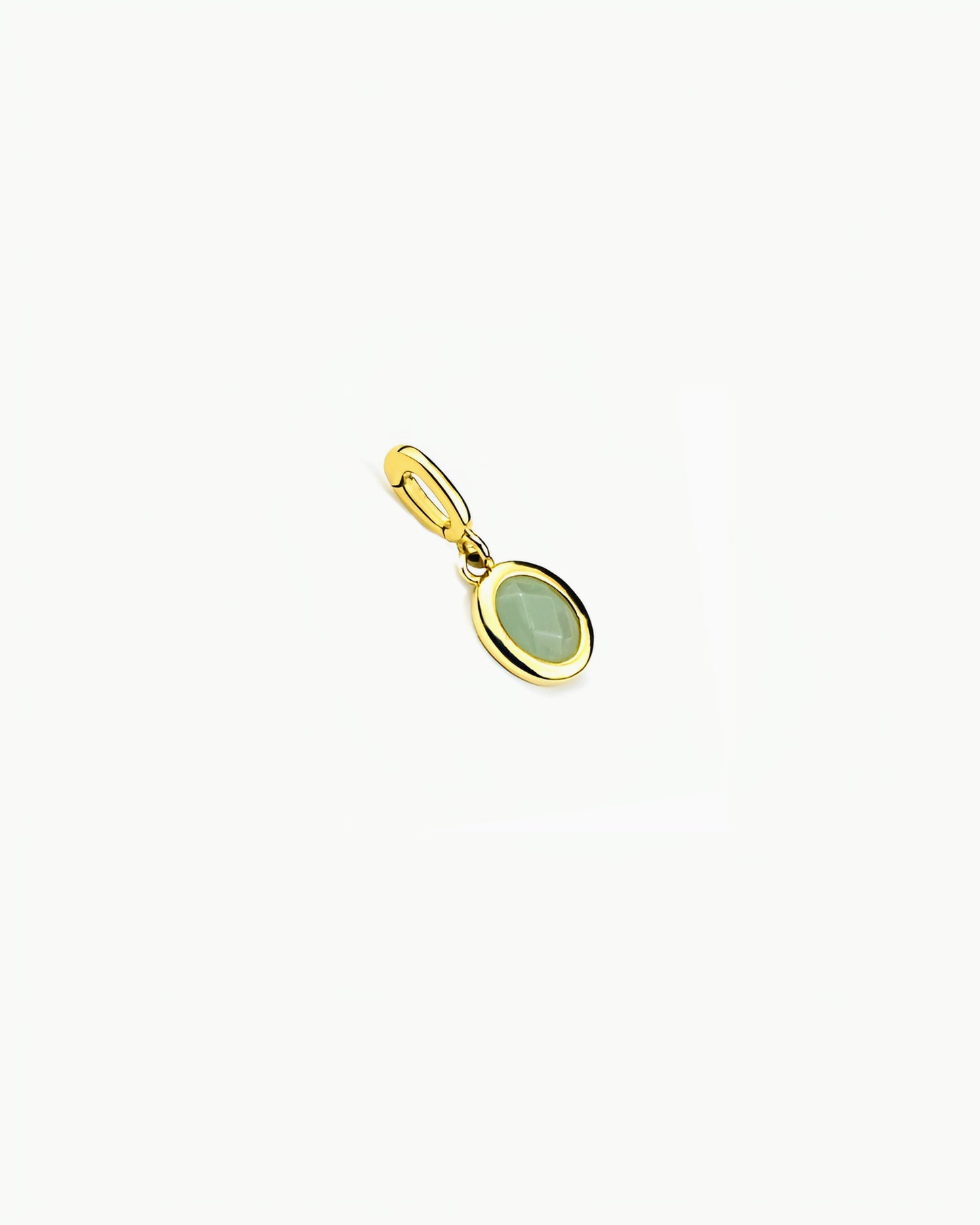 GEMSTONE CLIP-ON CHARM -Green Aventurine
