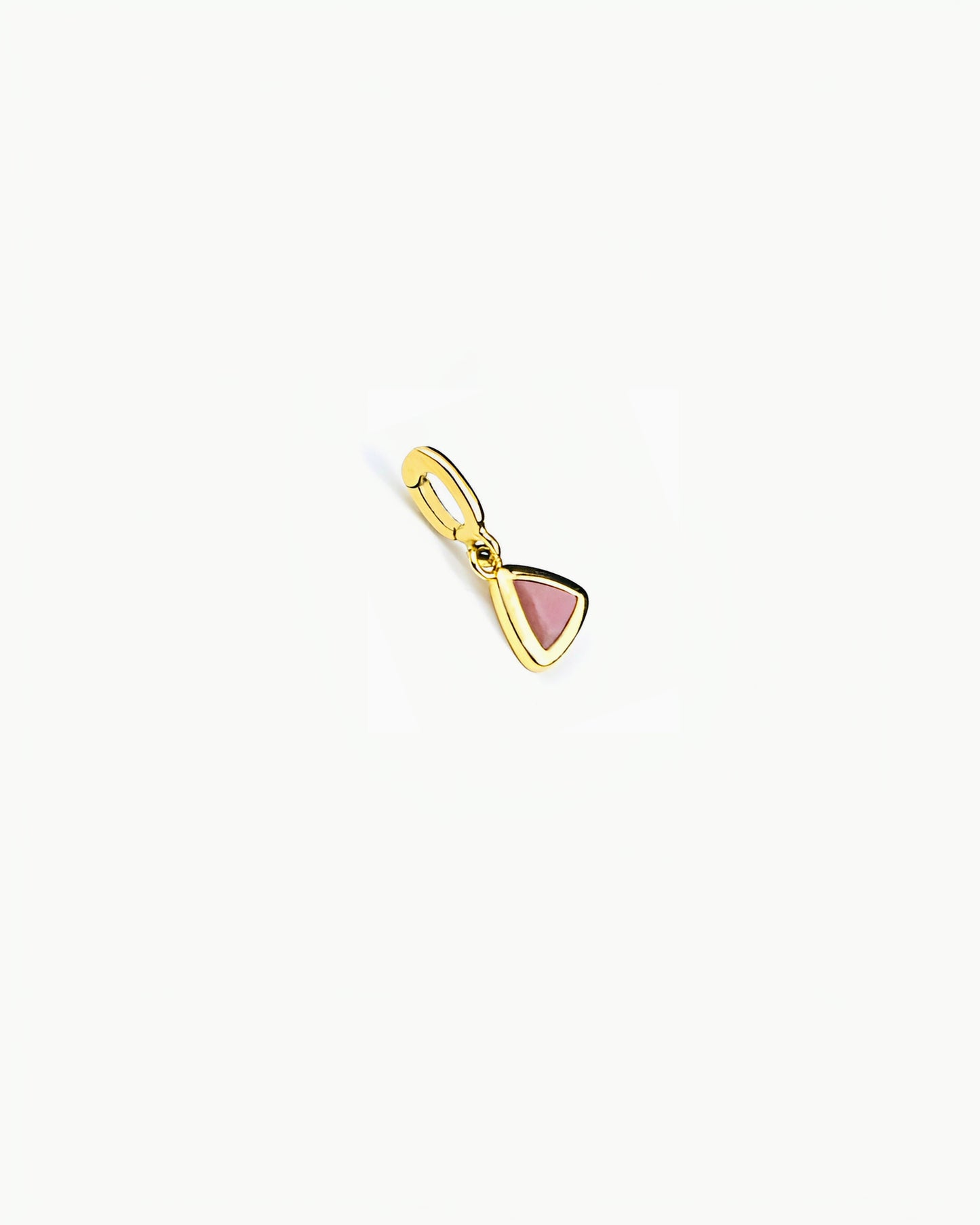 GEMSTONE CLIP-ON CHARM-Rhodonite