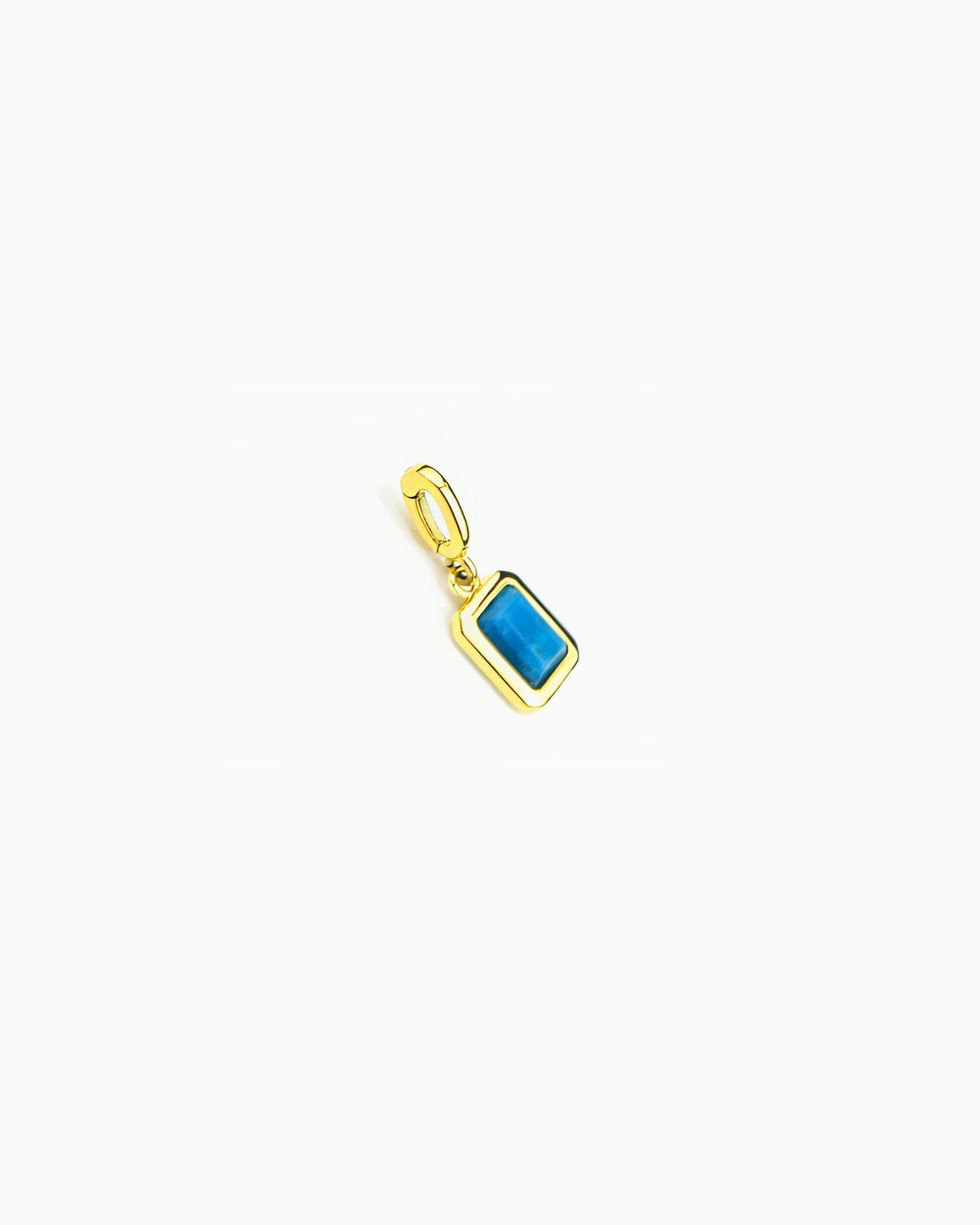 GEMSTONE CLIP-ON CHARM-Blue Apatite