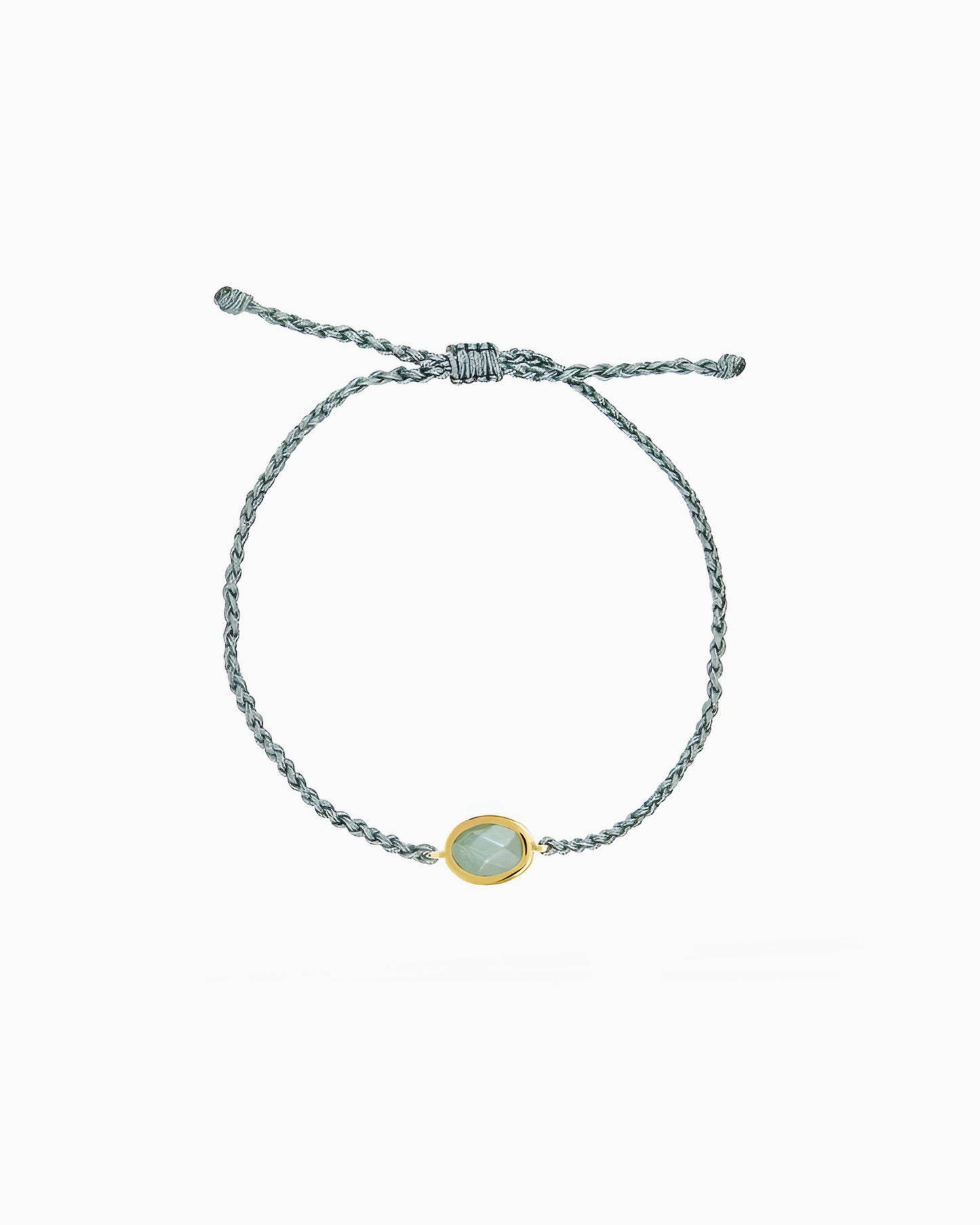 GEMSTONE CORD BRACELET-Green Aventurine