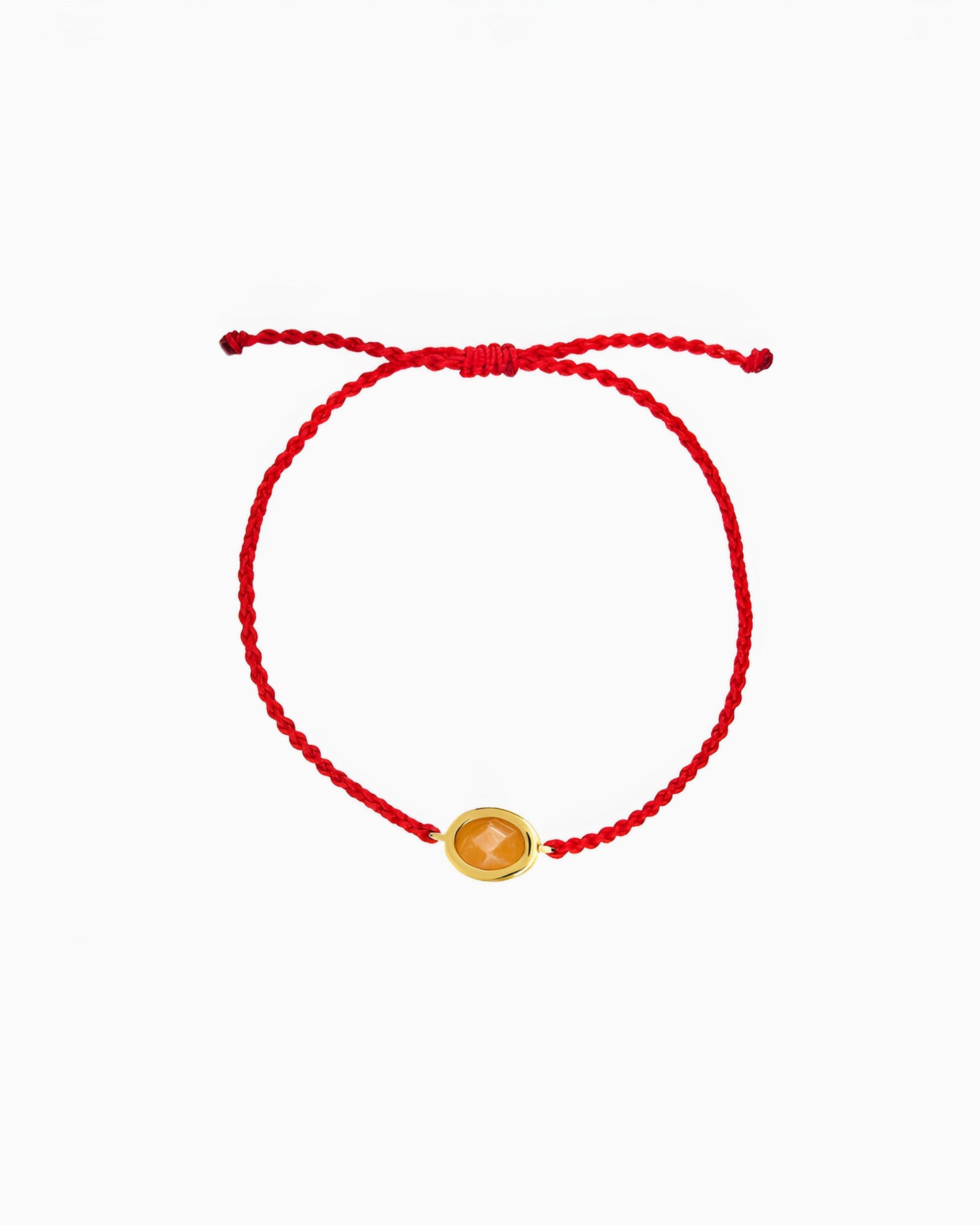 GEMSTONE CORD BRACELET-Red Aventurine