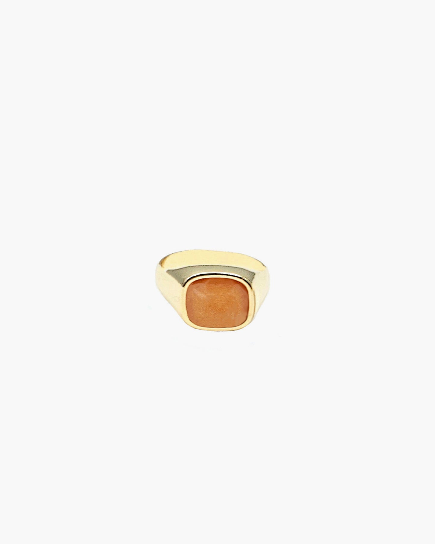 GEMSTONE SIGNET RING-Red Aventurine