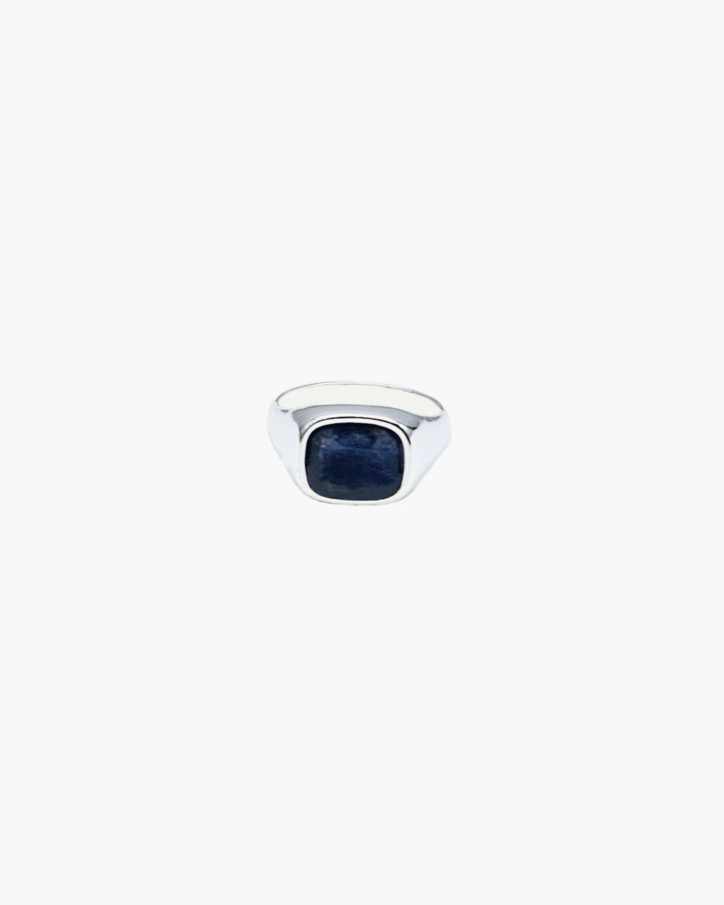 GEMSTONE SIGNET RING-Sodalite