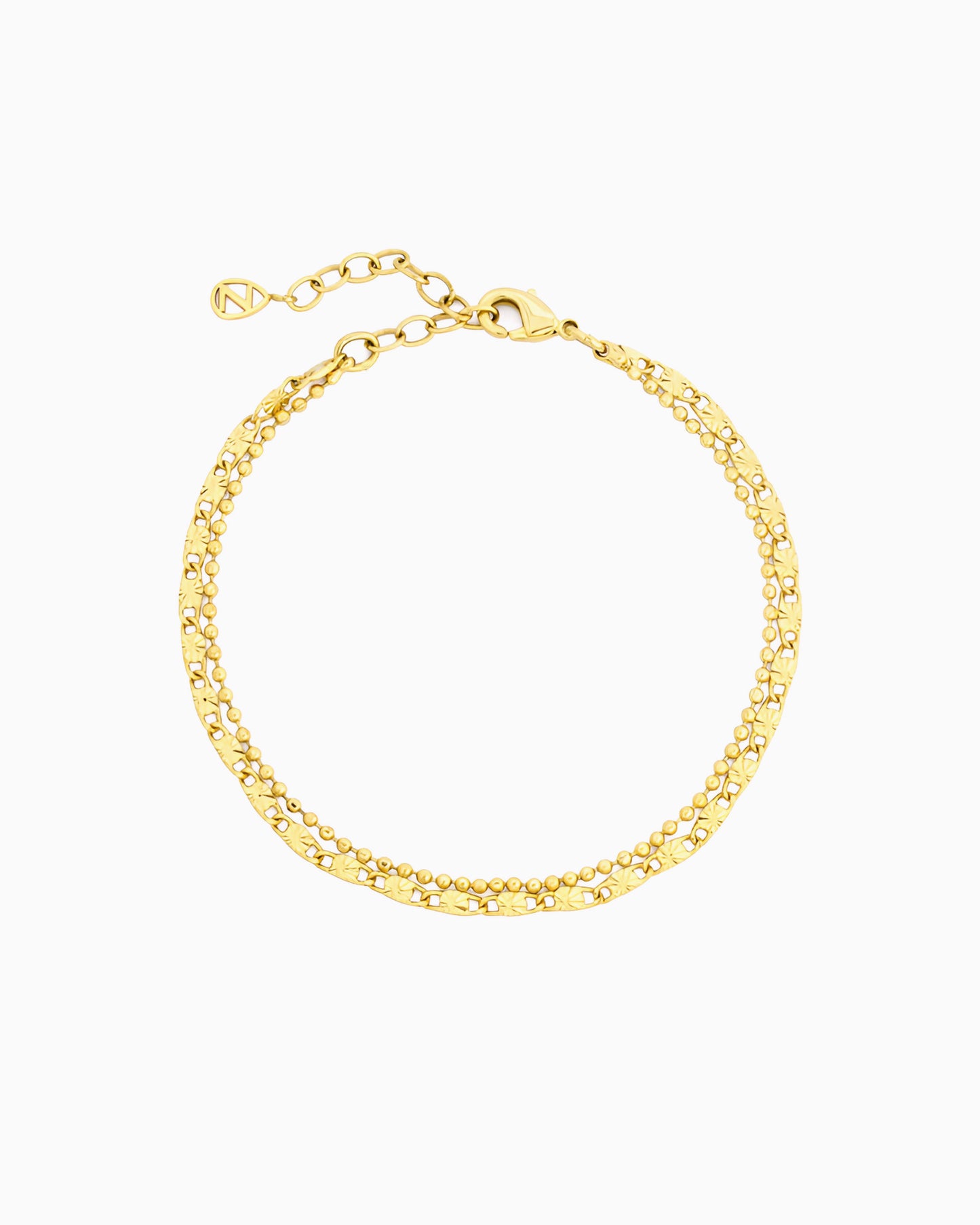 SUNBURST & BALL CHAIN BRACELET