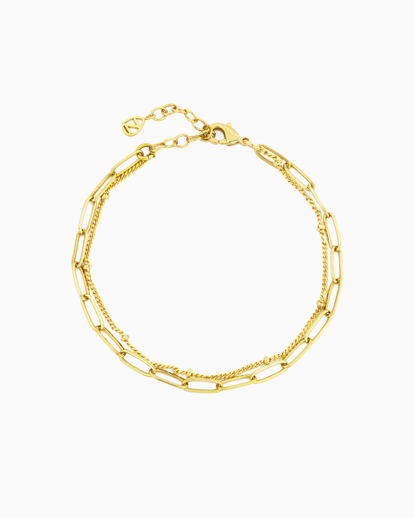 PAPERCLIP & SATELLITE CHAIN BRACELET