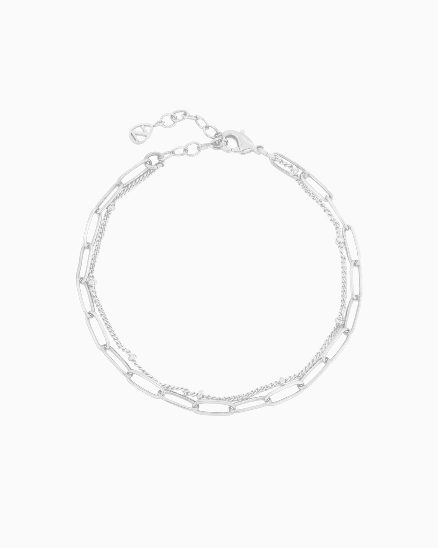 PAPERCLIP & SATELLITE CHAIN BRACELET