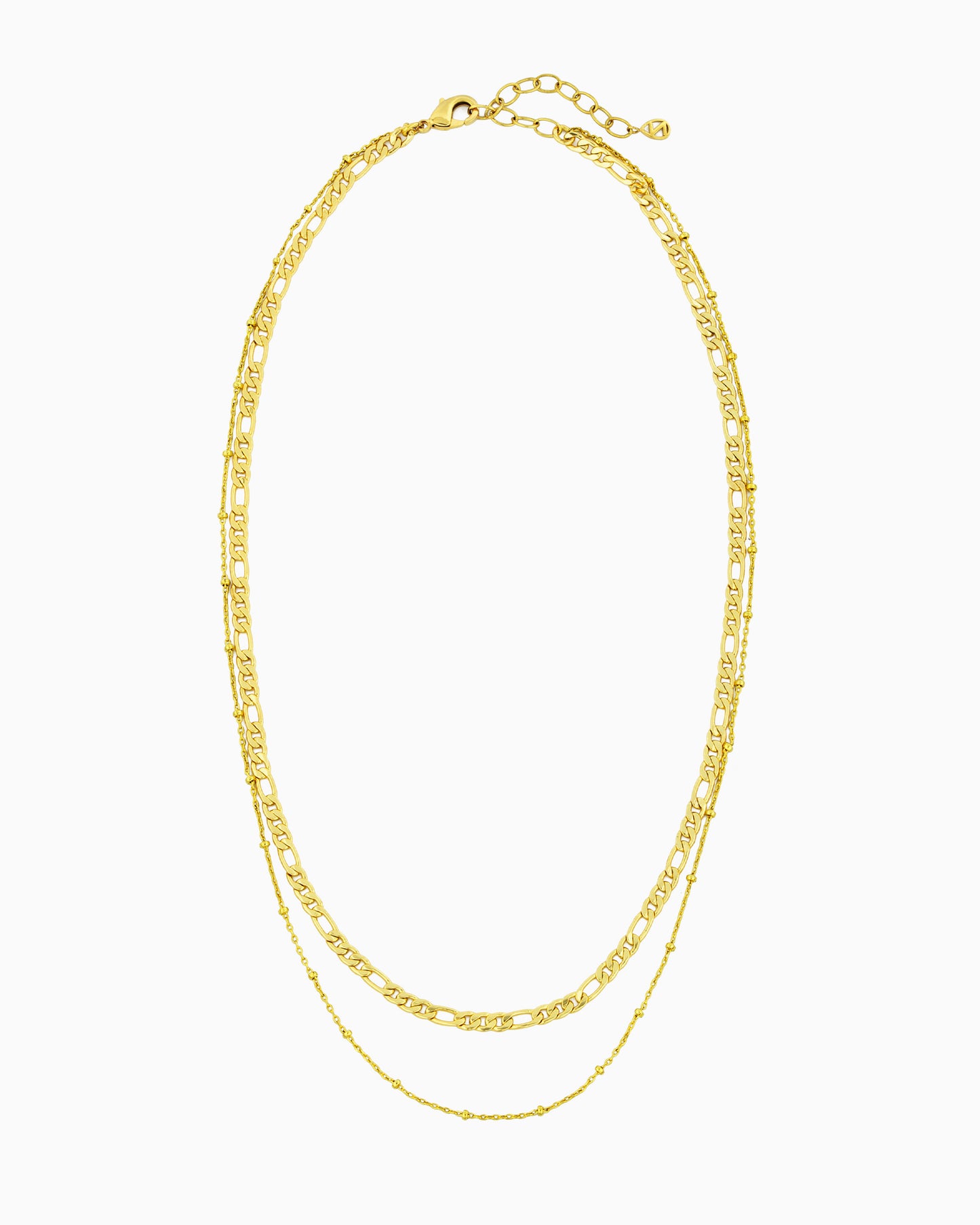 FIGARO & SATELLITE CHAIN LAYERED NECKLACE