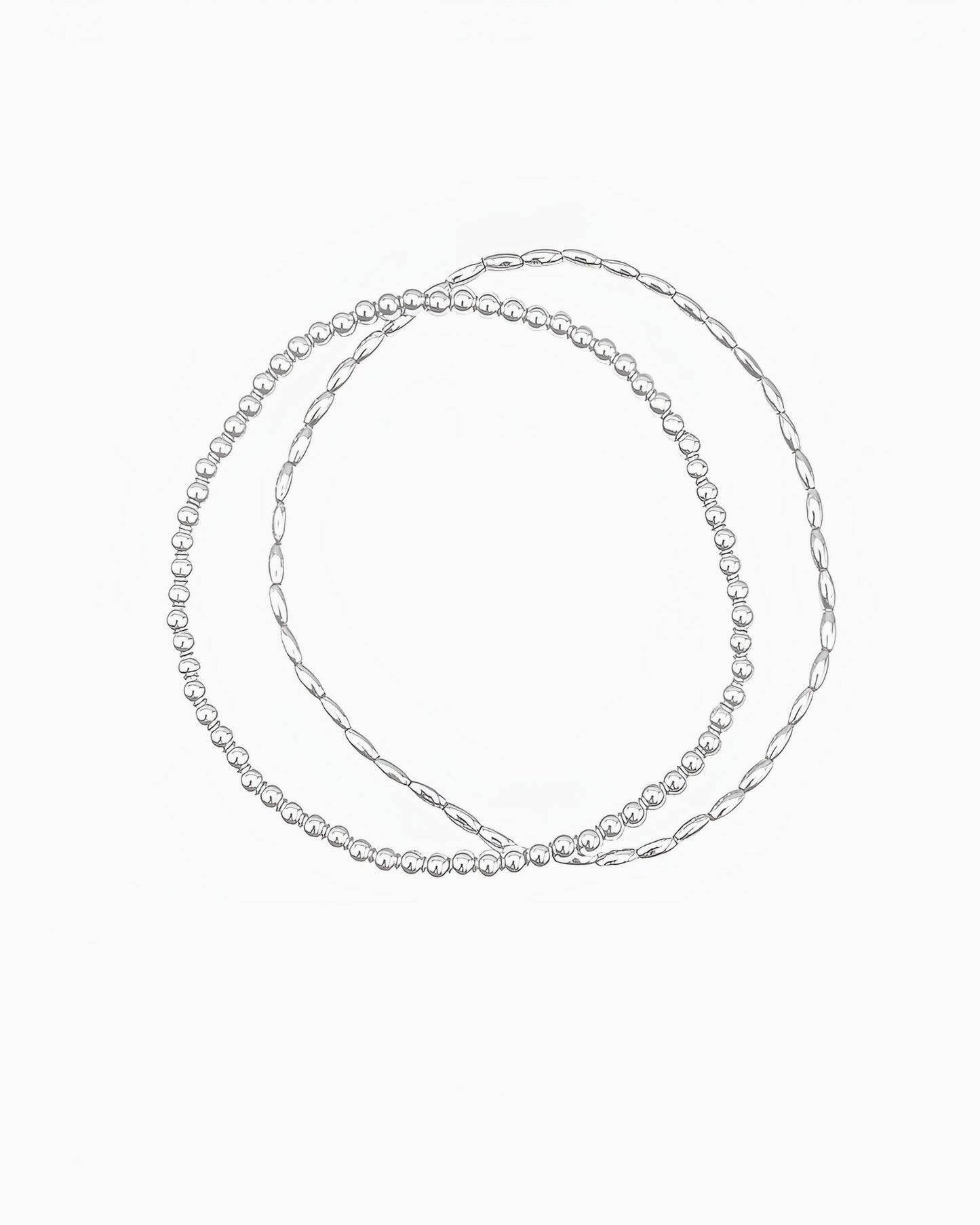 METAL BEADED STRETCH BRACELET