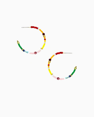 RAINBOW HARMONY HOOP EARRINGS
