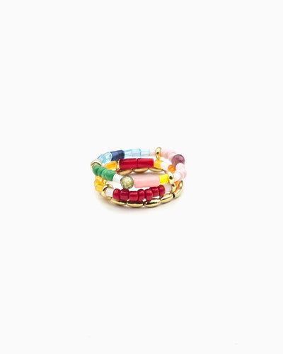 RAINBOW HARMONY STRETCH RINGS