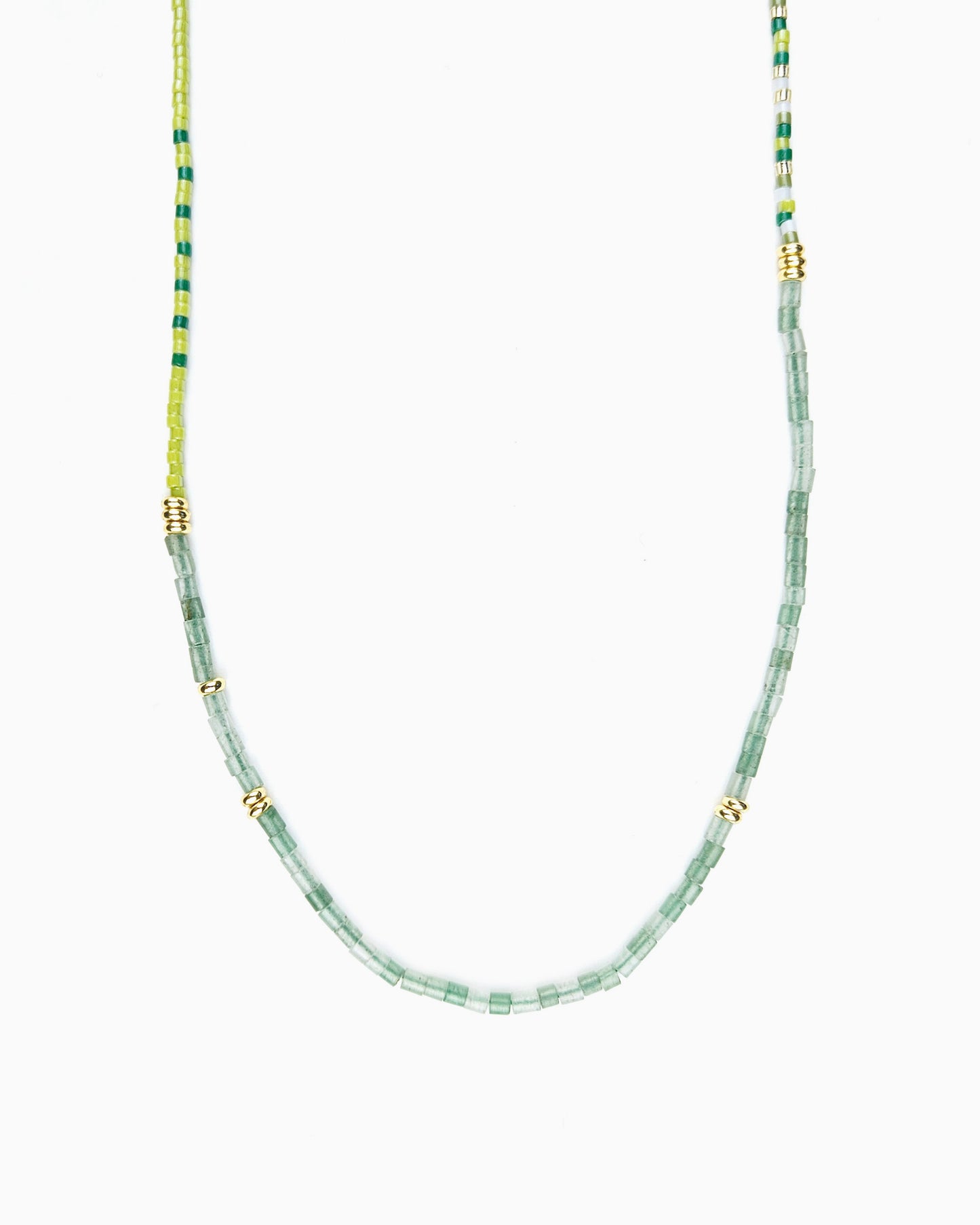 FOREST GREENS GEMSTONE NECKLACE