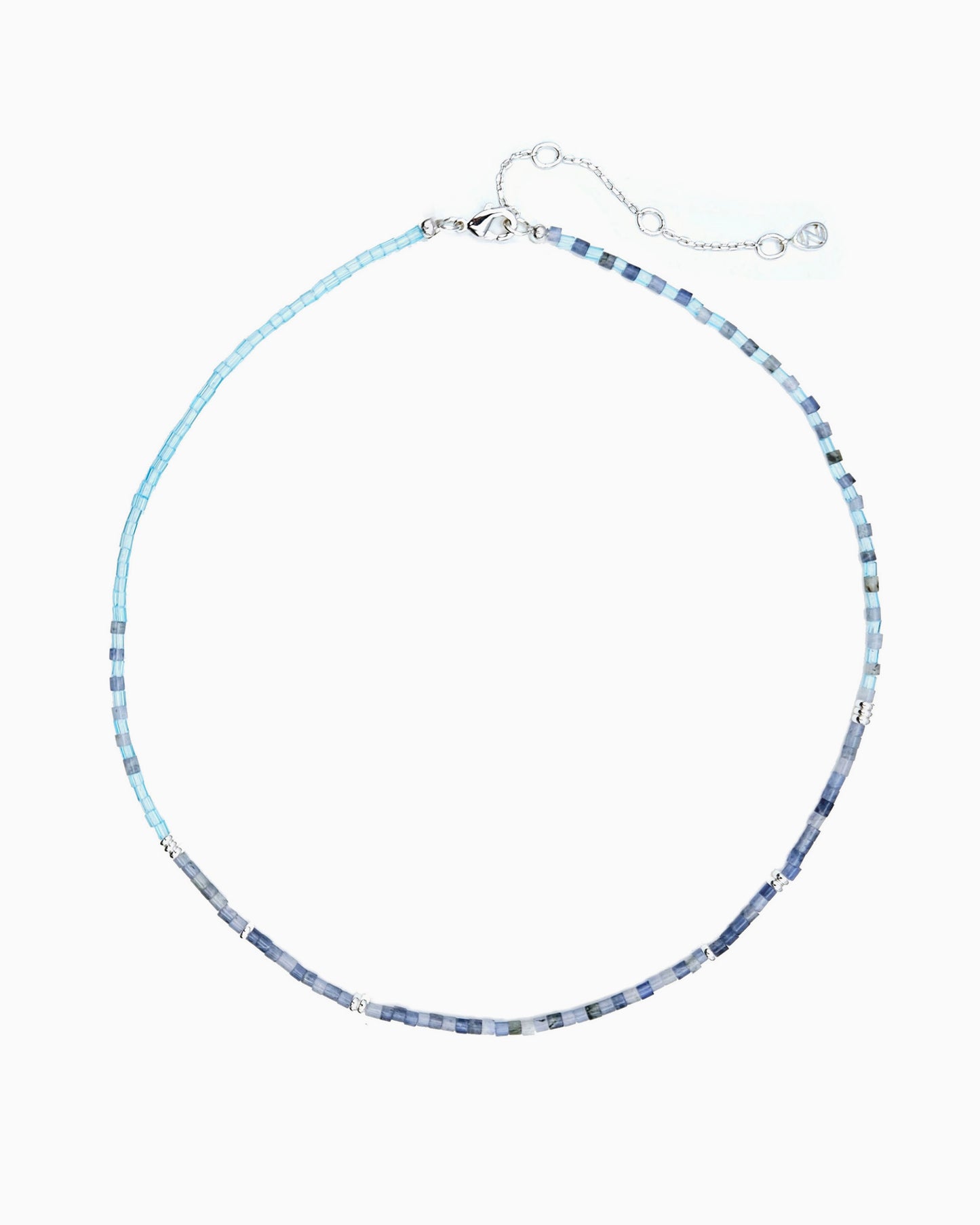 AZURE WAVES GEMSTONE NECKLACE