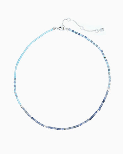 AZURE WAVES GEMSTONE NECKLACE