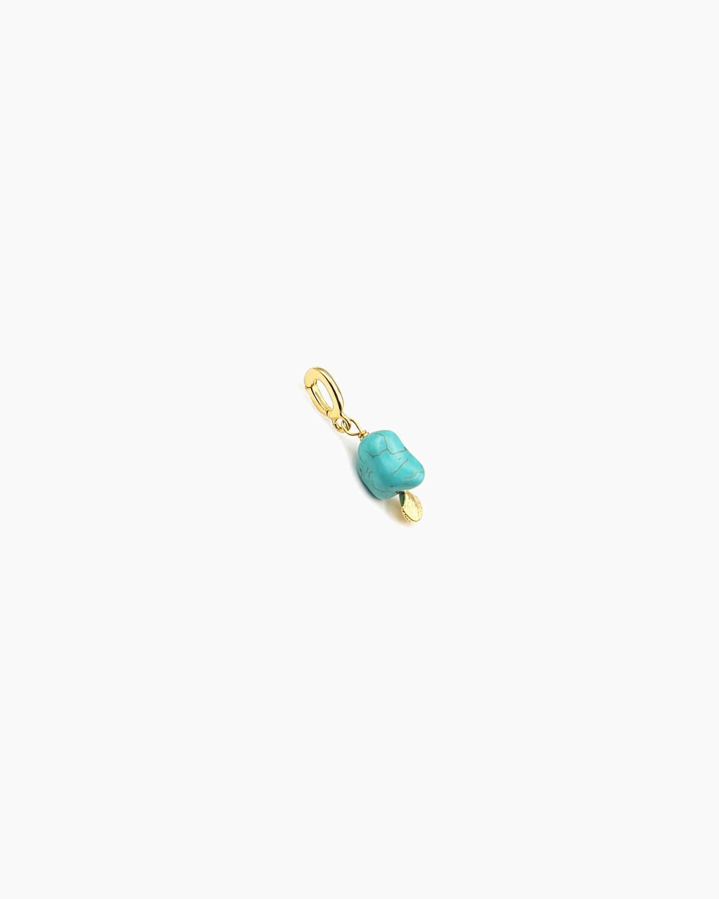 TURQUOISE & SEASHELL CLIP-ON CHARM