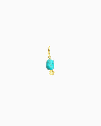TURQUOISE & SEASHELL CLIP-ON CHARM