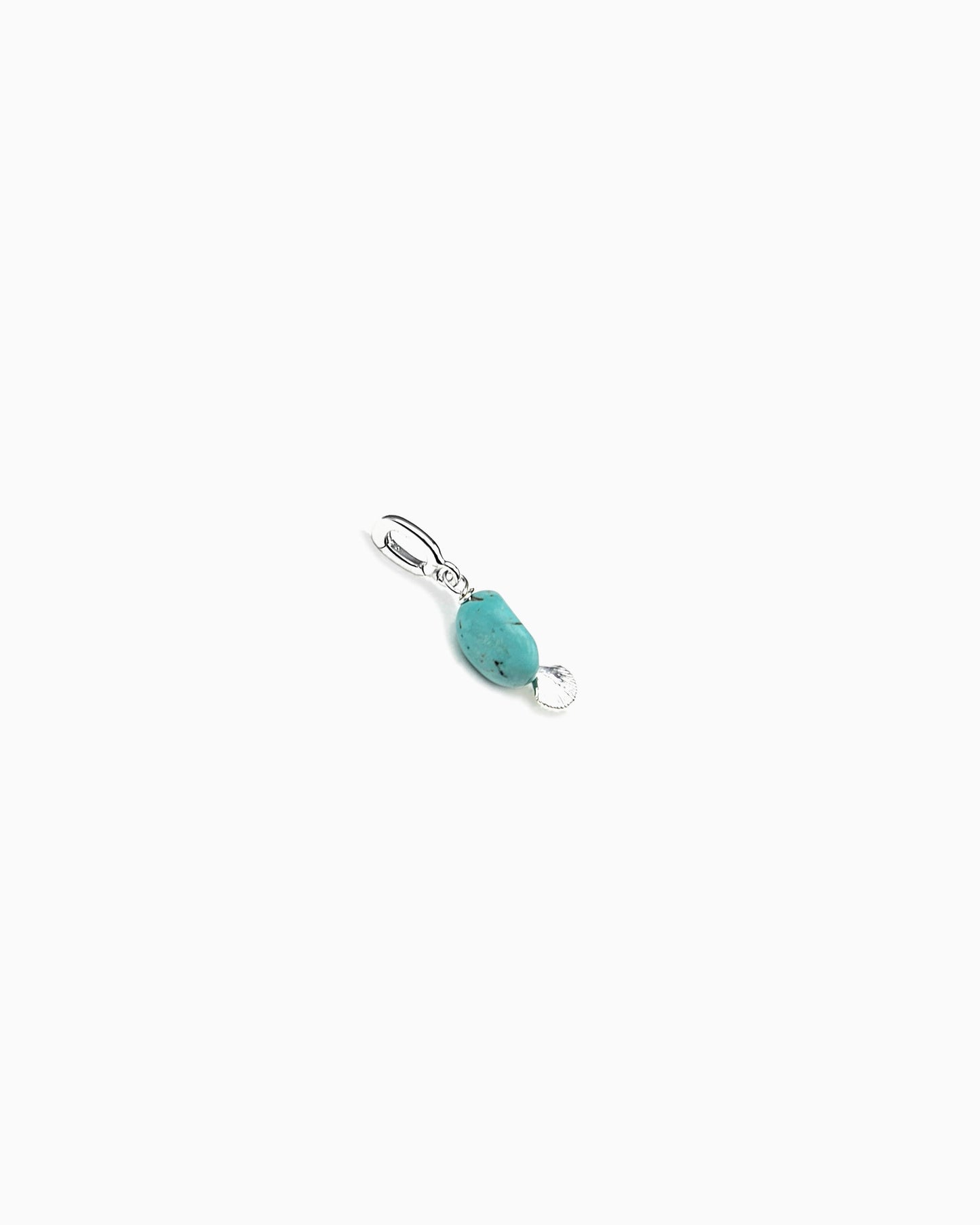 TURQUOISE & SEASHELL CLIP-ON CHARM
