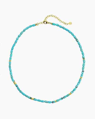 TURQUOISE BEADED NECKLACE