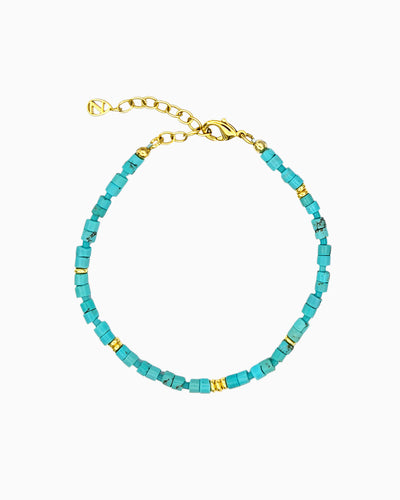 TURQUOISE BEADED BRACELET