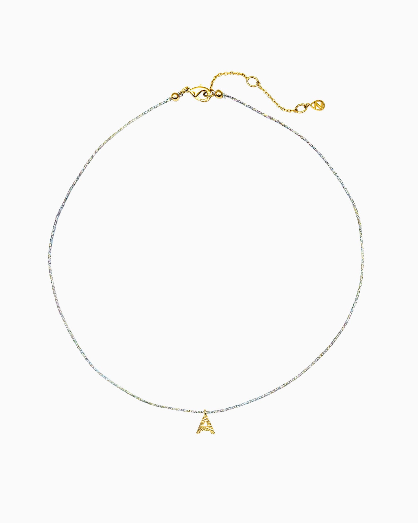 TINY INITIAL CHOKER NECKLACE