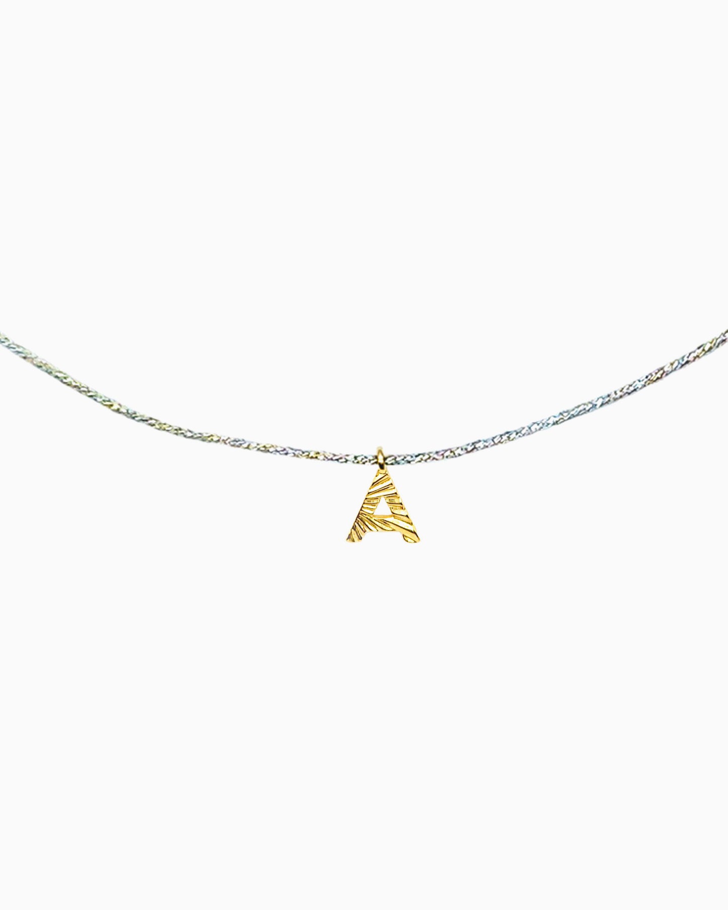 TINY INITIAL CHOKER NECKLACE