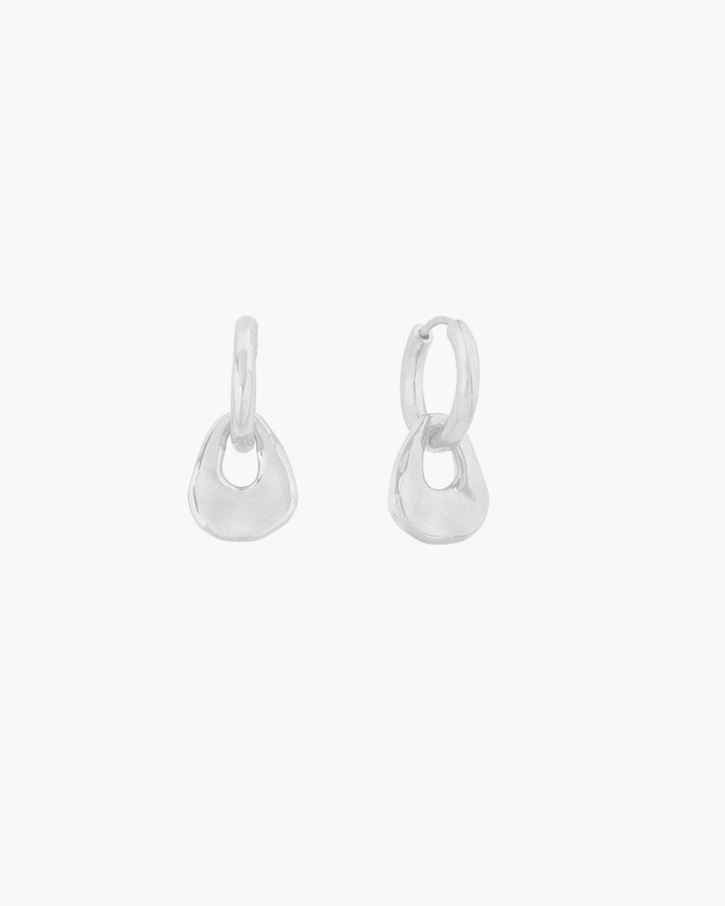 MOLTEN DROP HUGGIE EARRINGS