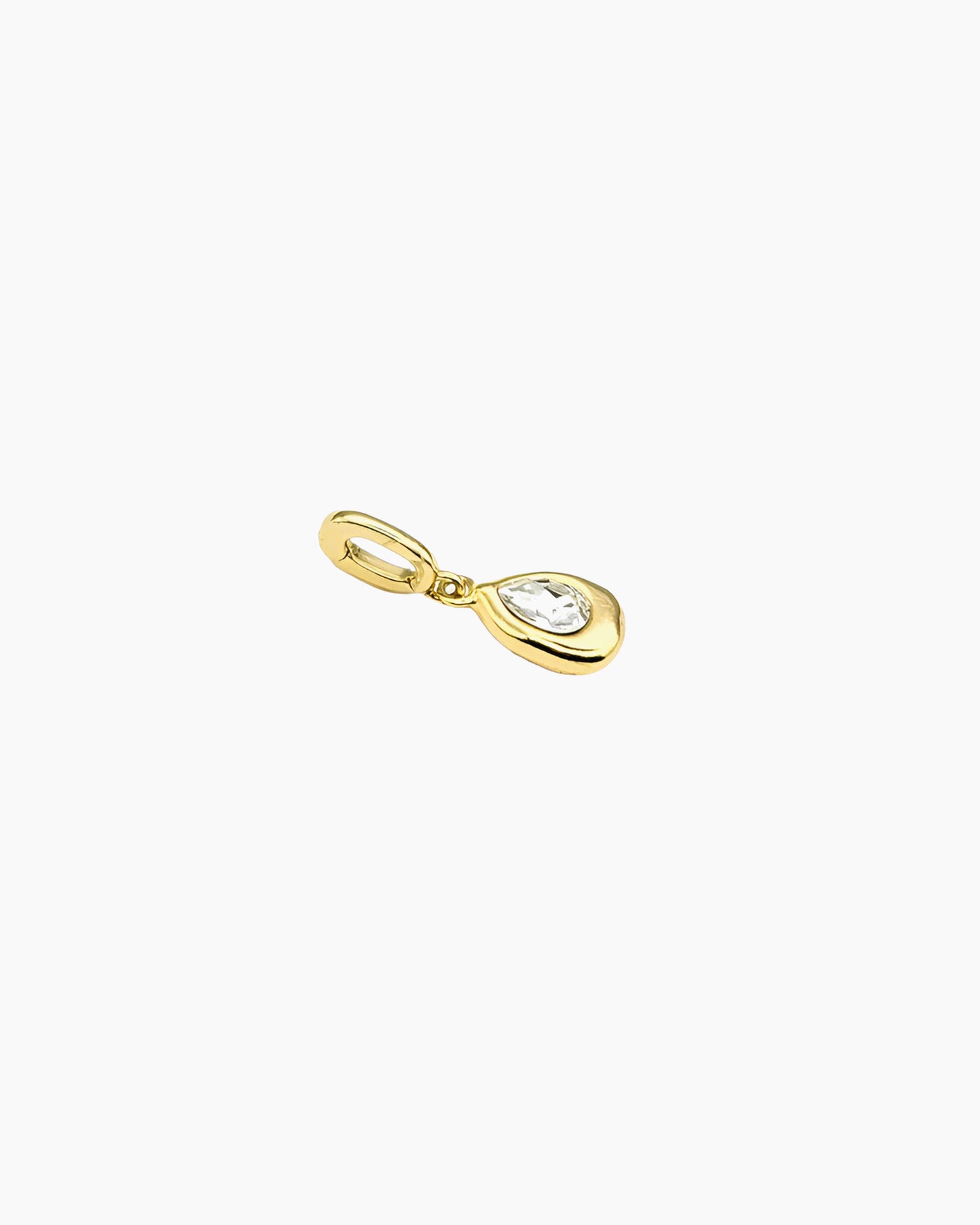 MOLTEN TEARDROP CRYSTAL CLIP-ON CHARM